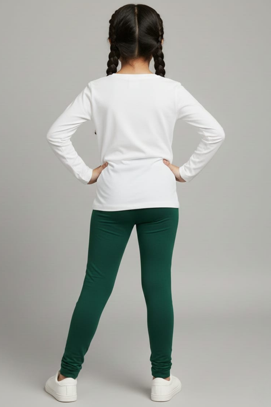 Green Colour Leggings