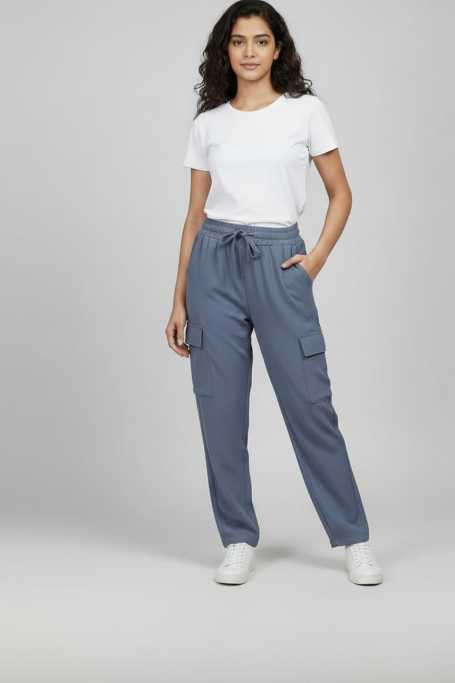 Women’s Dark Grey Cargo Pants