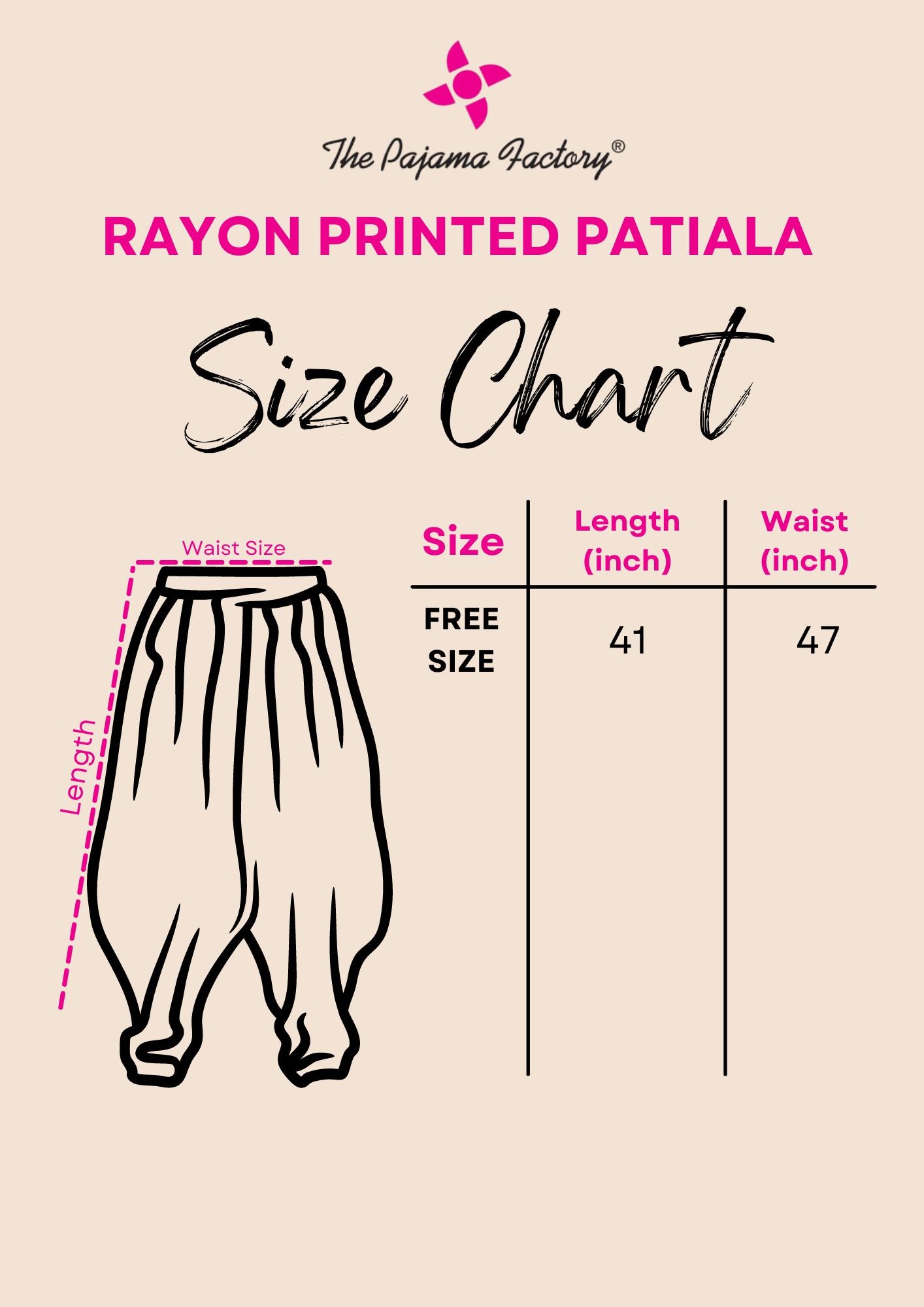 Abstract Pink Pattern Printed Rayon Patiala with Dupatta