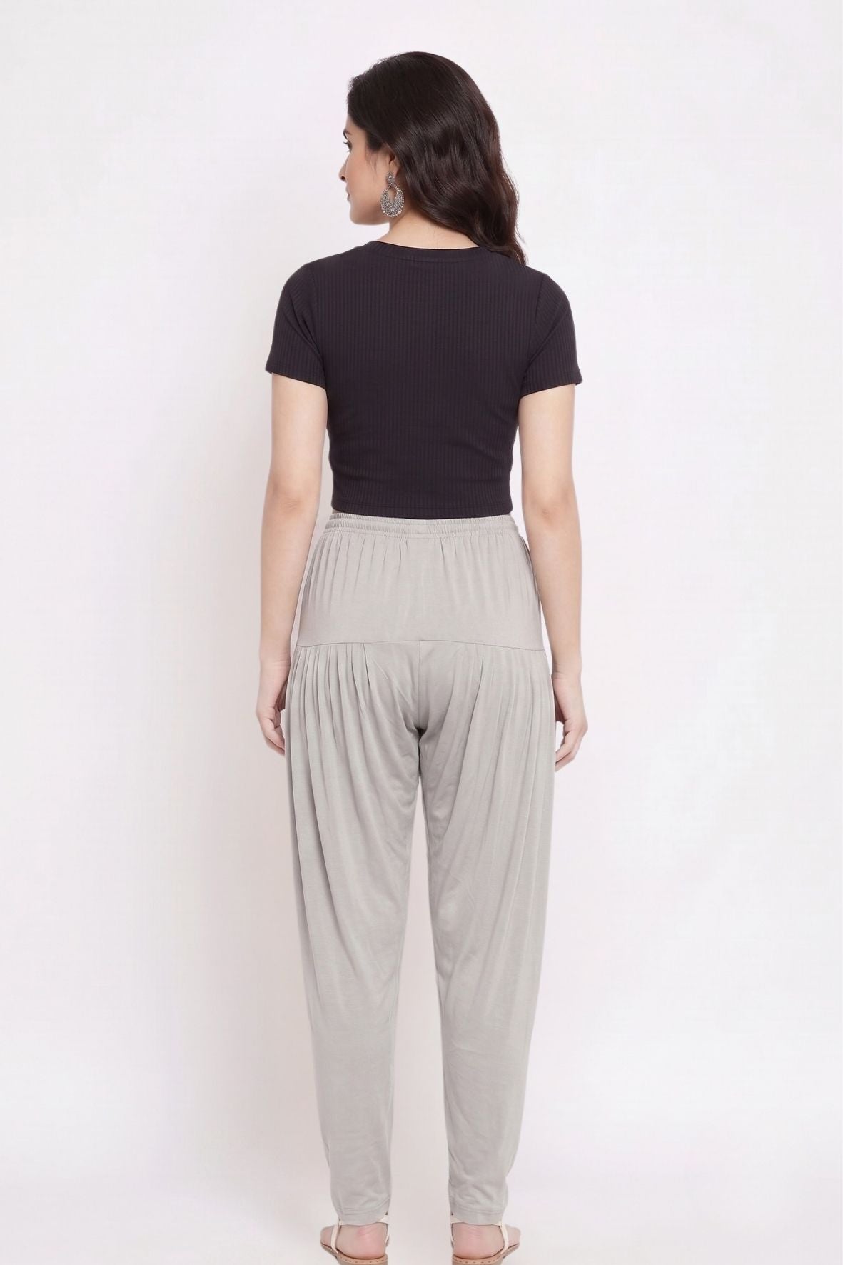 Grey Plain Viscose Patiala
