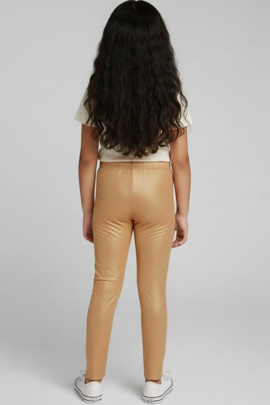 Medium Gold Shimmer Leggings