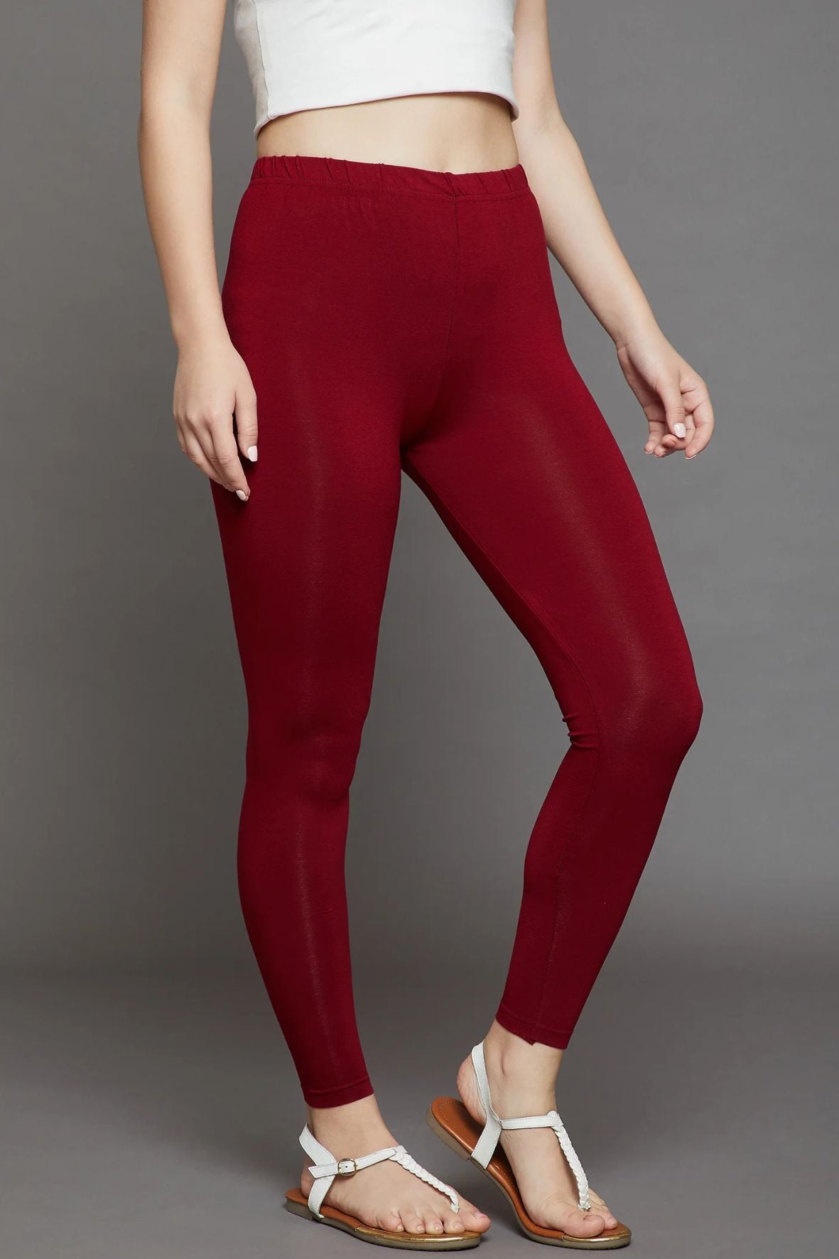 Maroon Viscose Chudidar Leggings