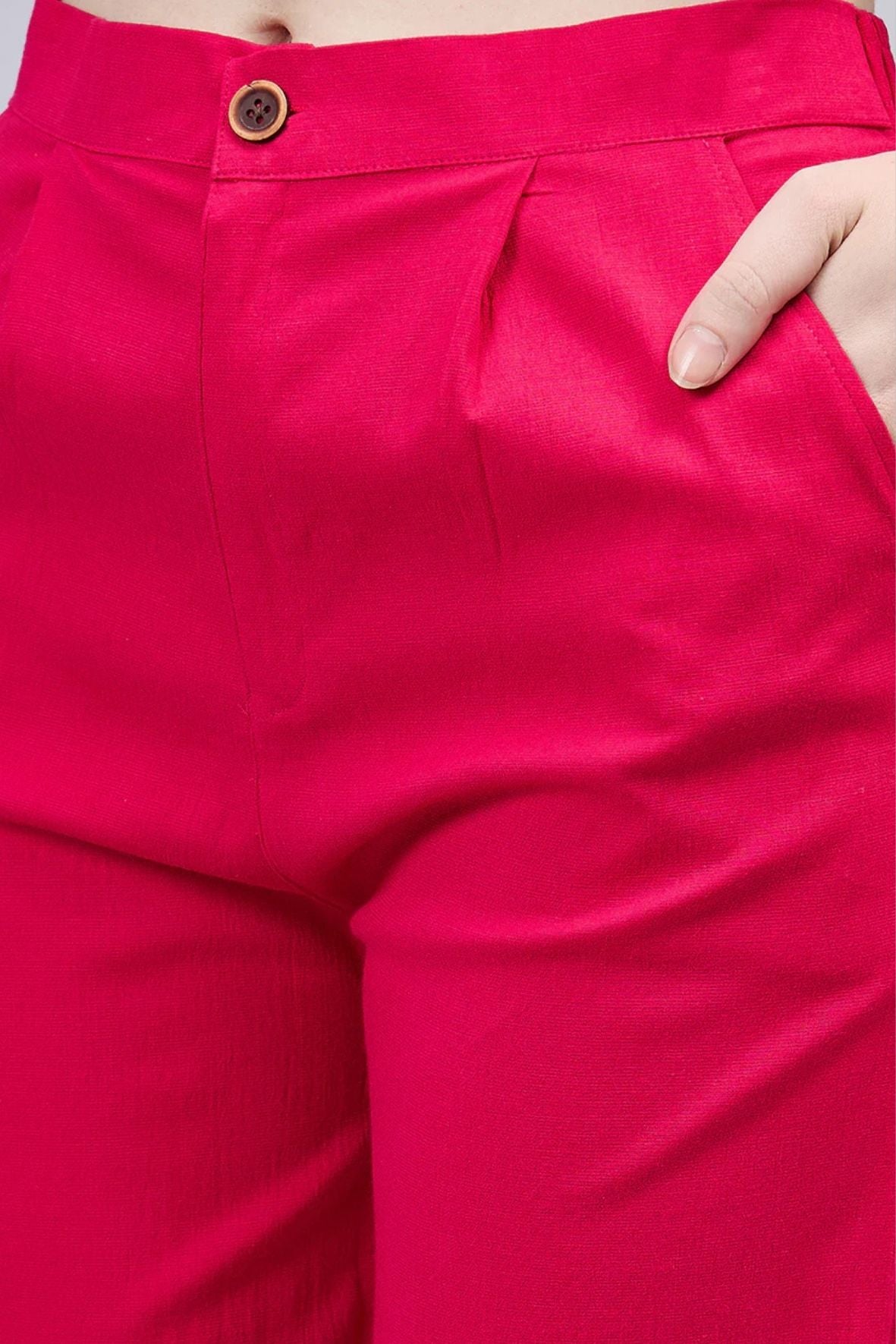 Pink Bell Bottom Pants