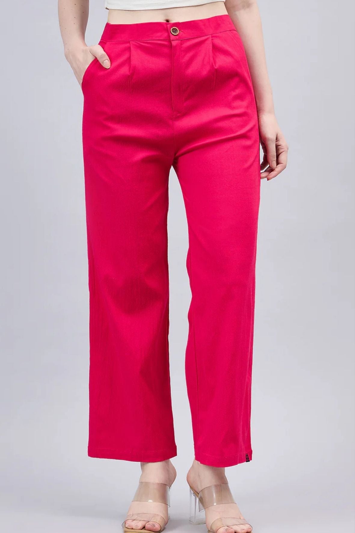 Pink Bell Bottom Pants