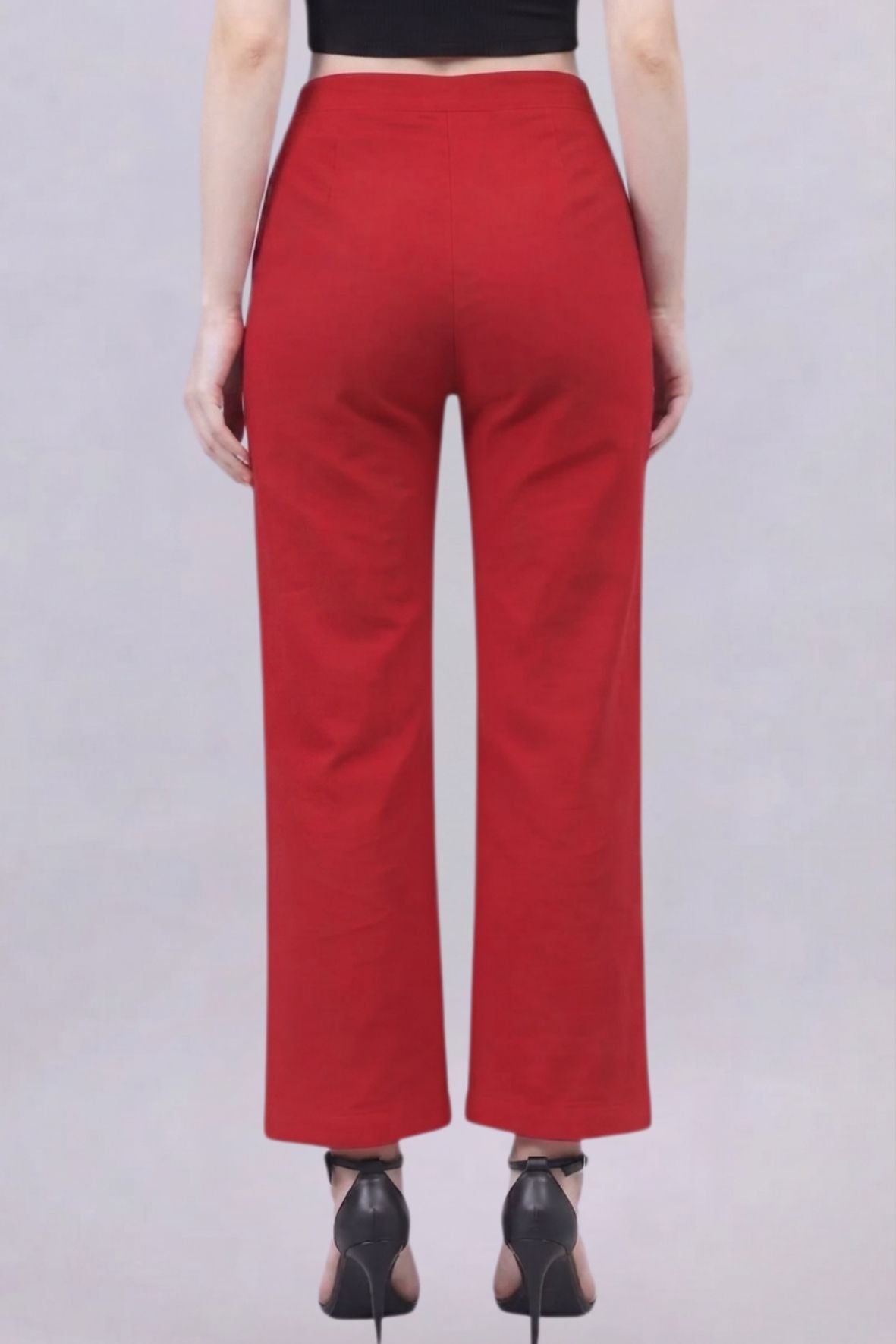 Red Bell Bottom Pants