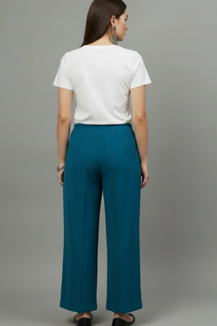 Turquoise Blue Women’s Trousers