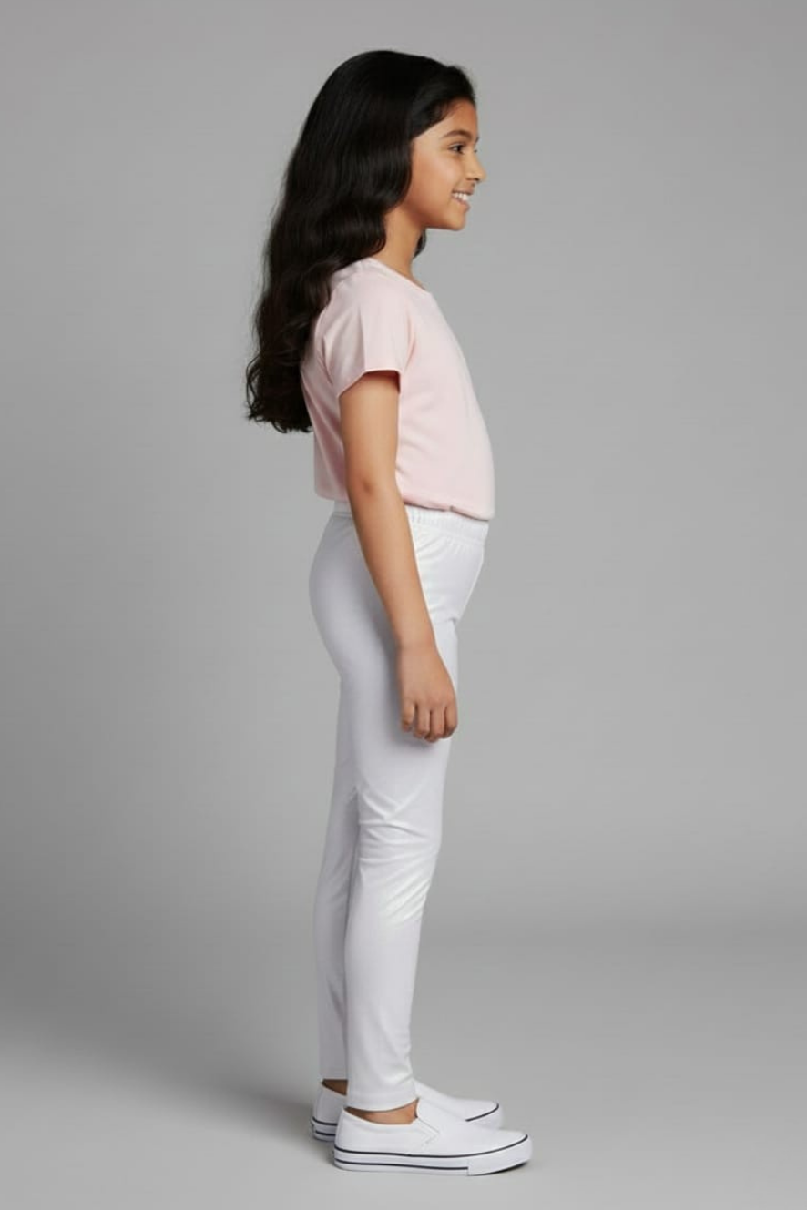 White Shimmer Leggings