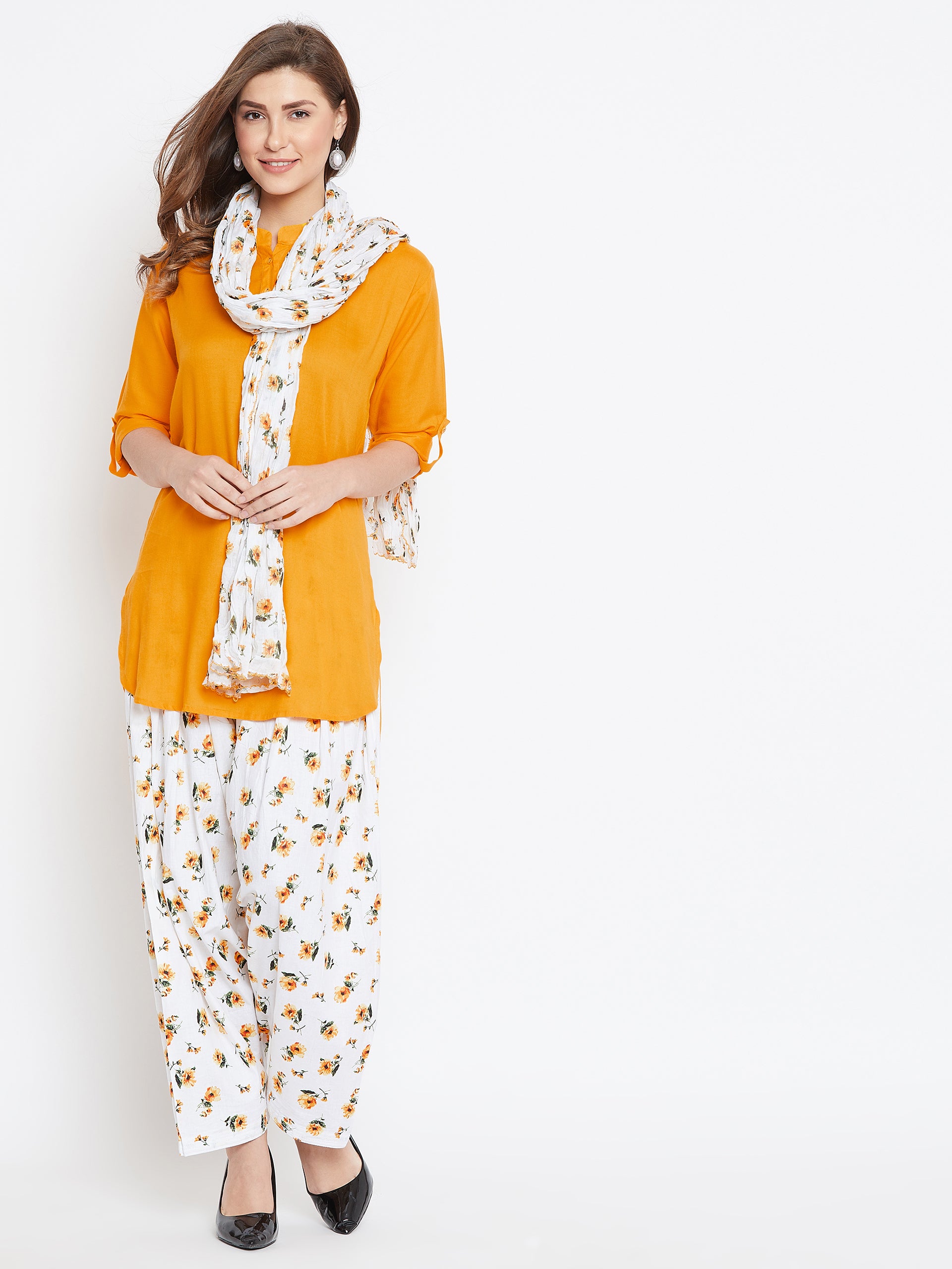 Yellow Blossom Patiala Set