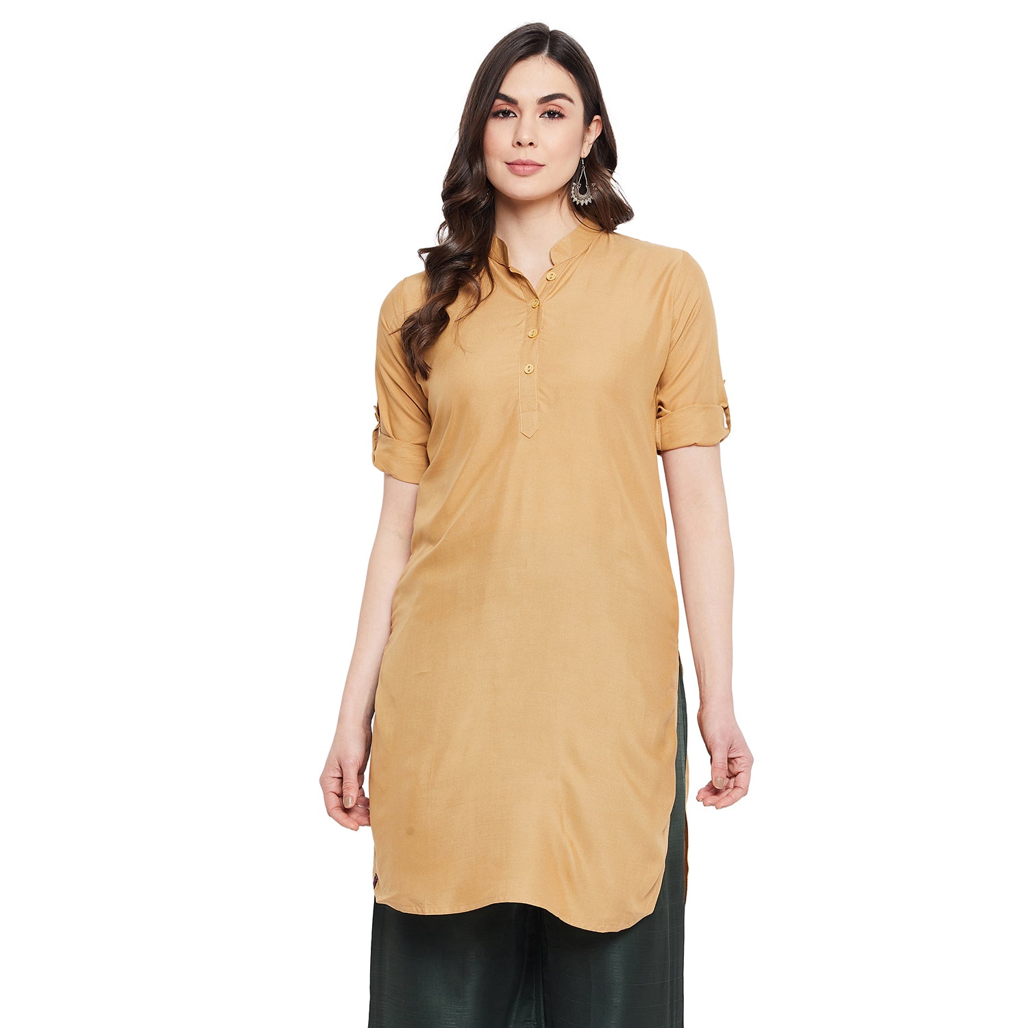 Skin Solid Color Kurti