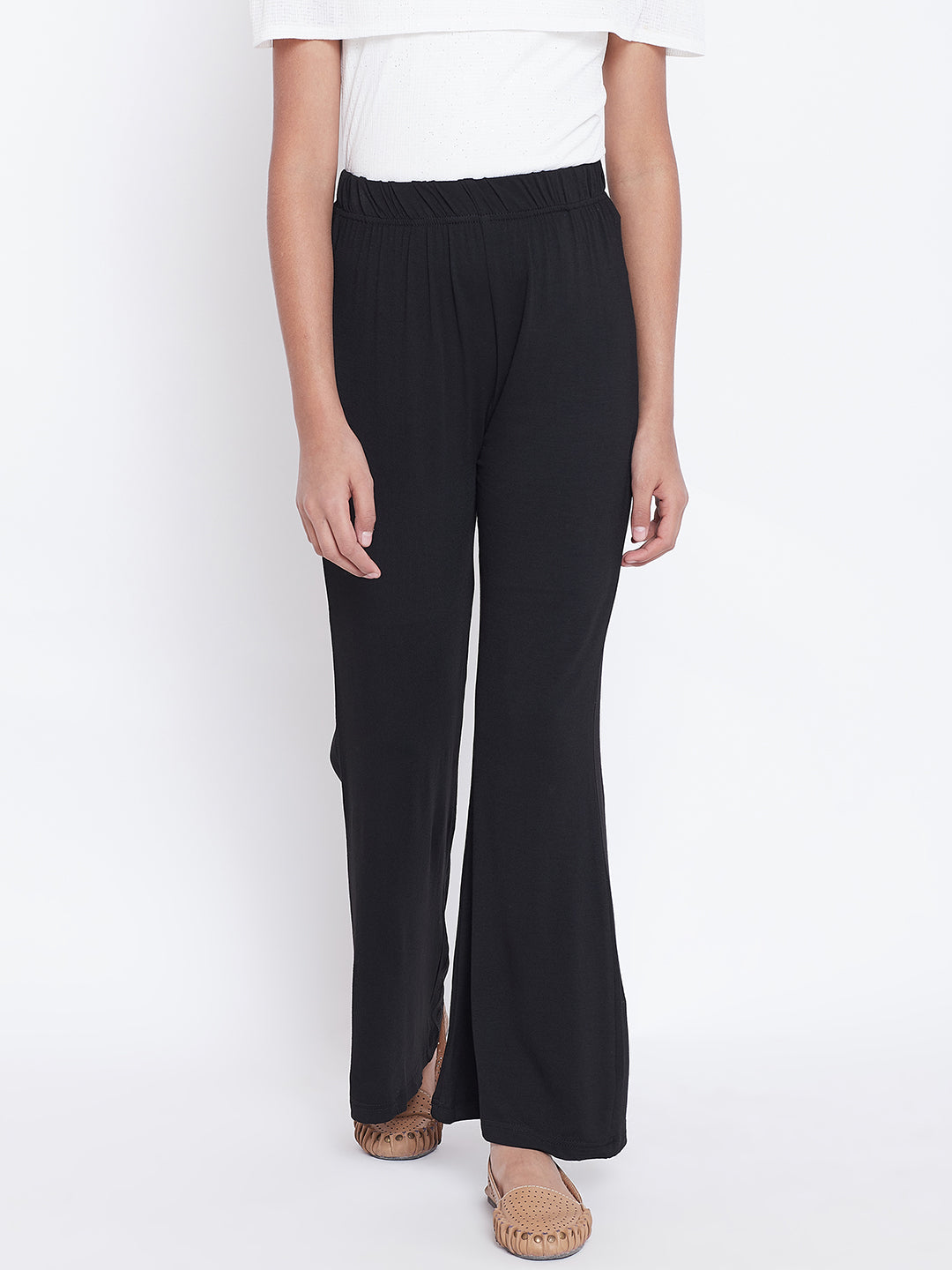 Black Viscose Palazzo