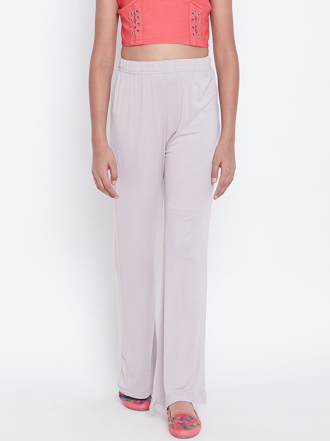 Grey Viscose Palazzo