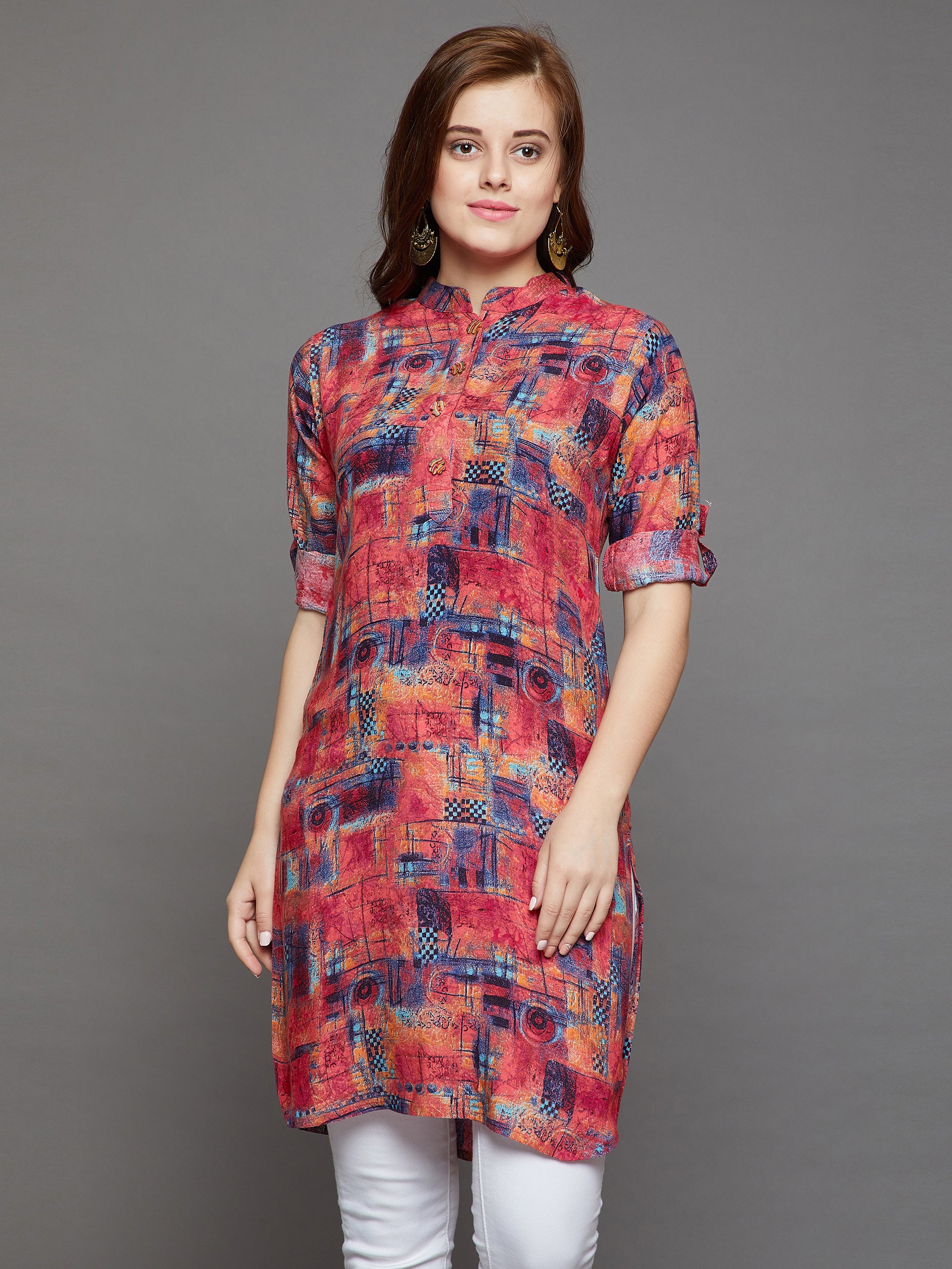 Abstract Printed Kurti