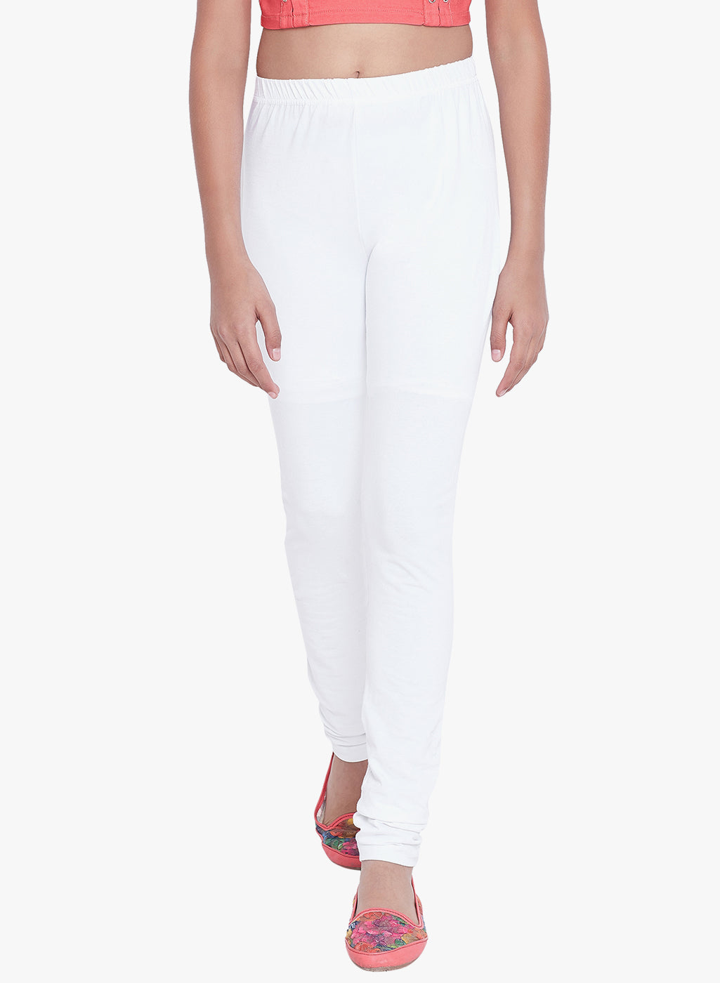 White Colour Leggings