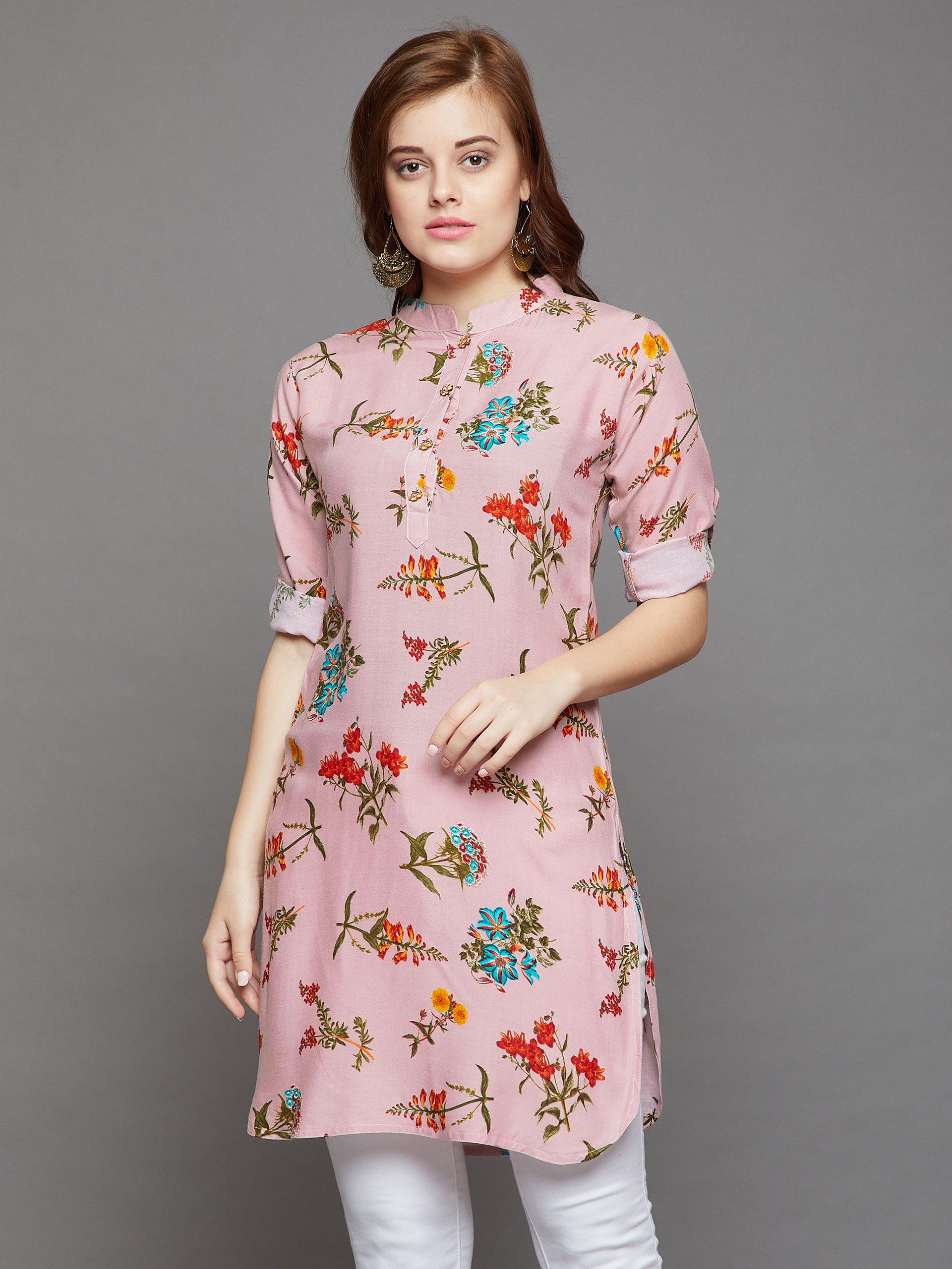 Vintage Floral Printed Kurti