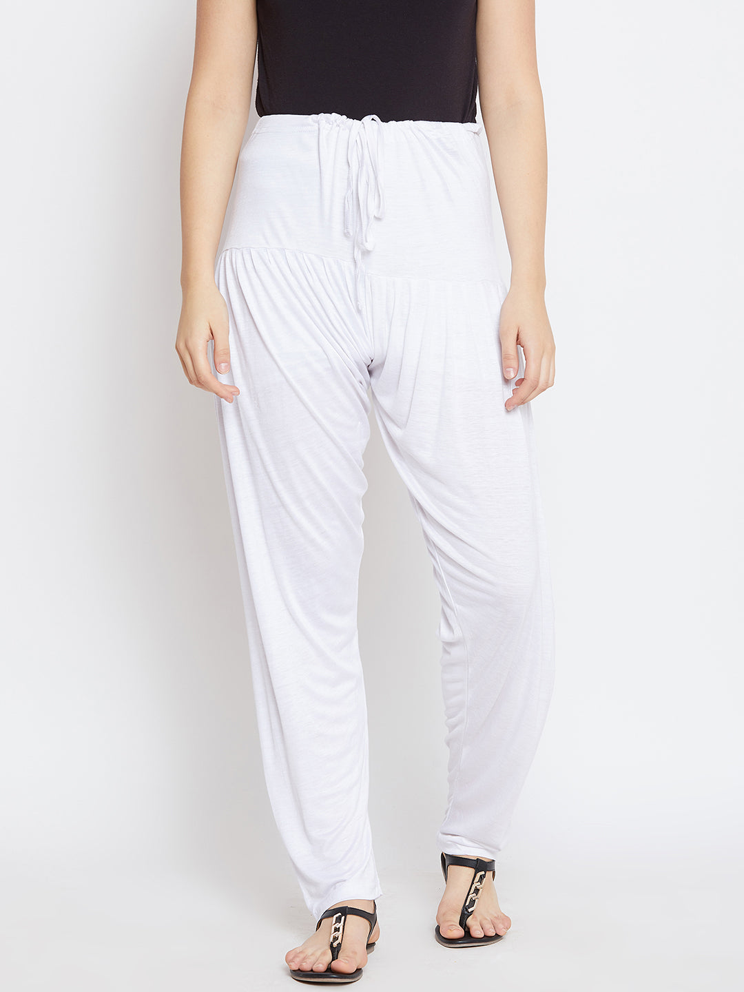 Pure White Plain Viscose Patiala