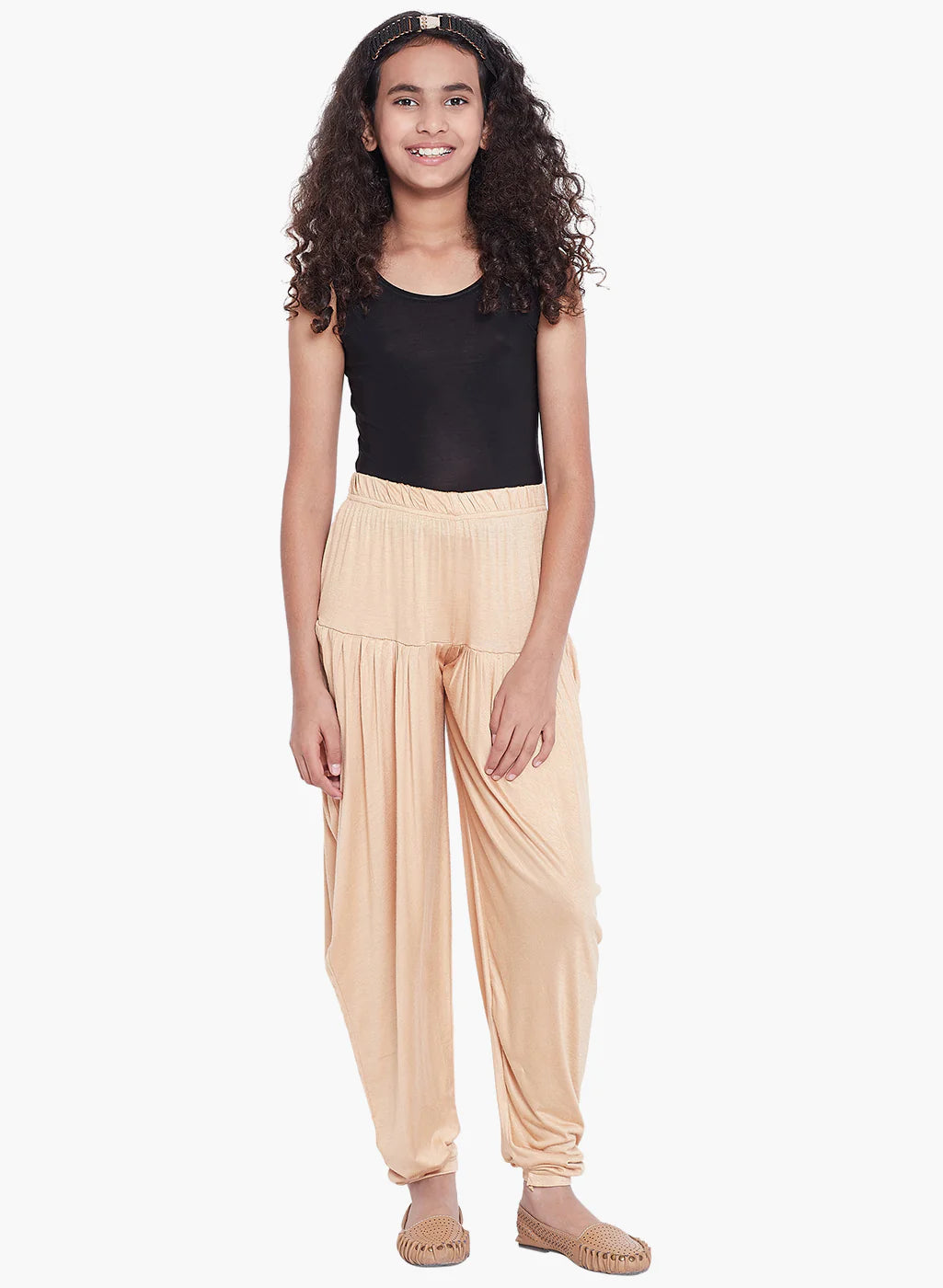 Dark Pink Viscose Dhoti Pants