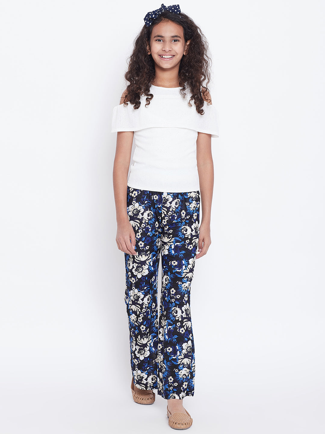 Blue Floral Printed Palazzo 40