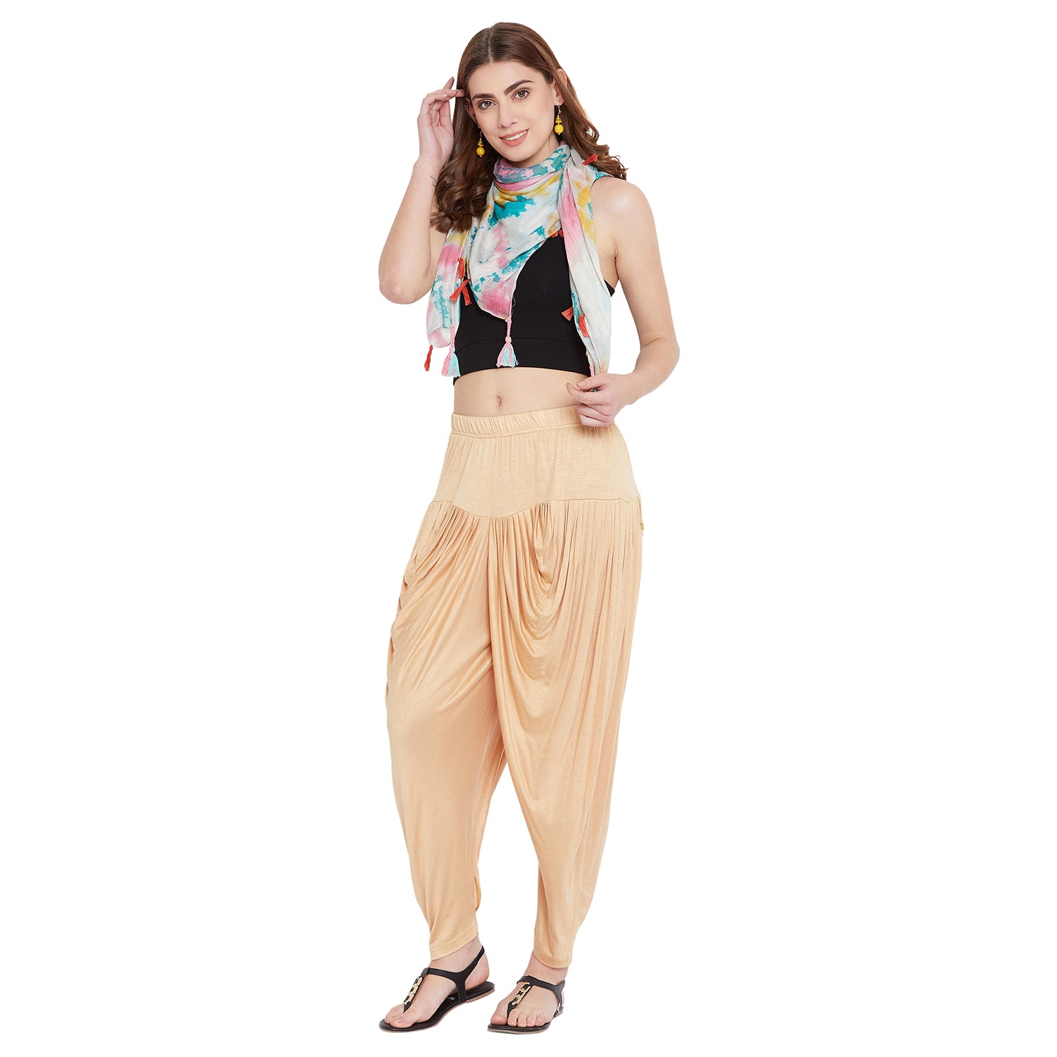Skin Viscose Plain Dhoti