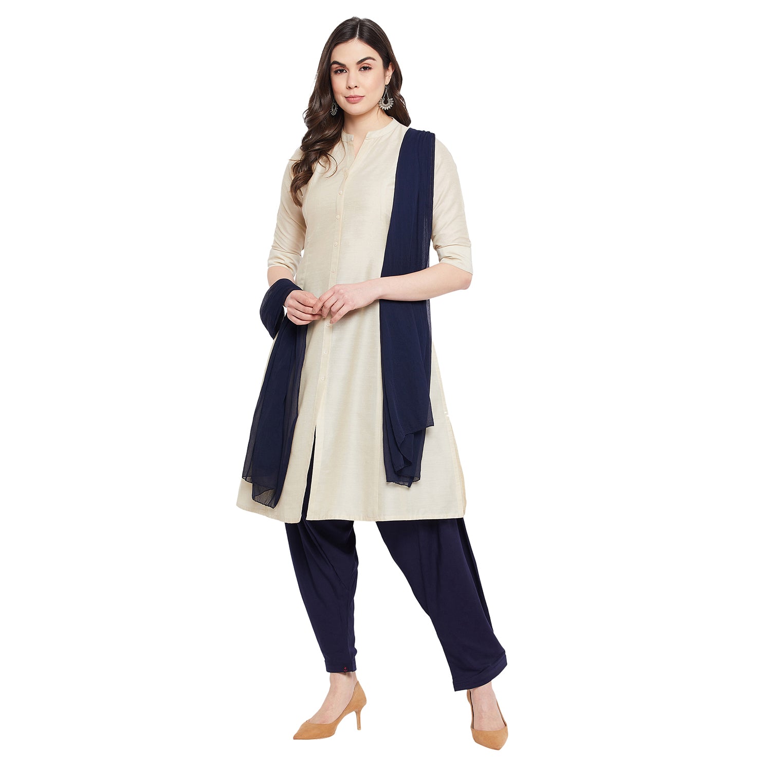 Navy Blue Rayon Patiala(No Duppatta)