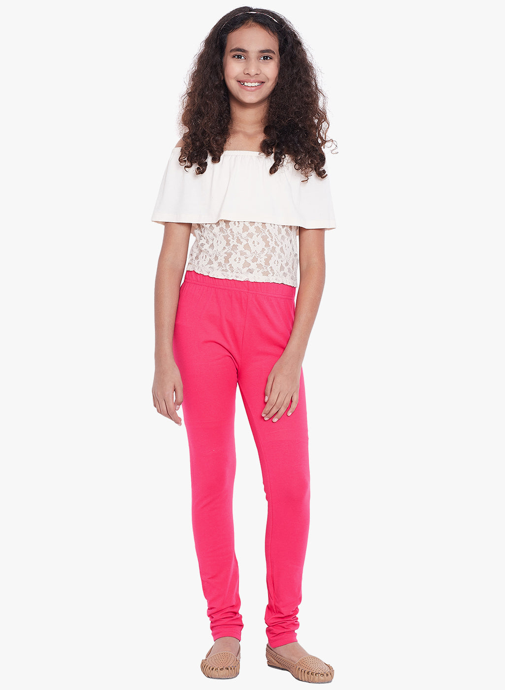 Pink Colour Leggings 15-16Y