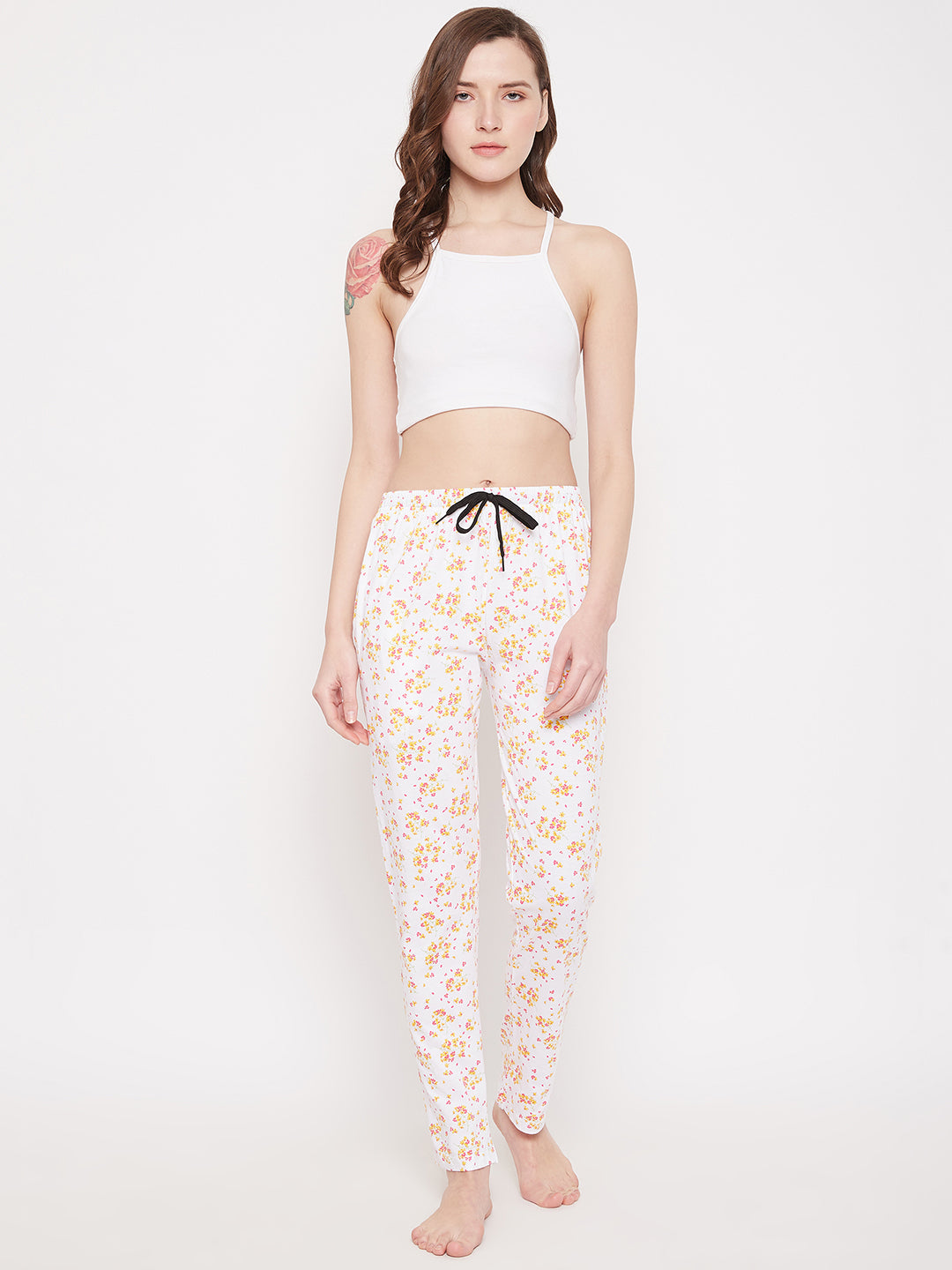 Women's Tiny Floral Printed Pajama