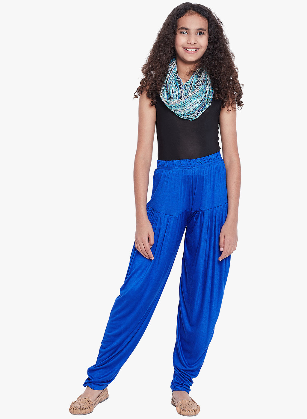 Royal Blue Viscose Dhoti Pants 40