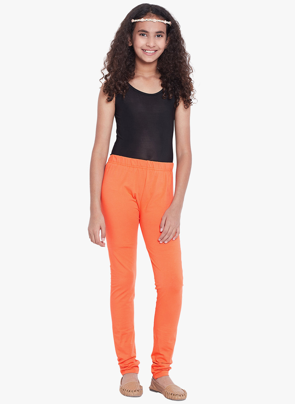Orange Colour Leggings