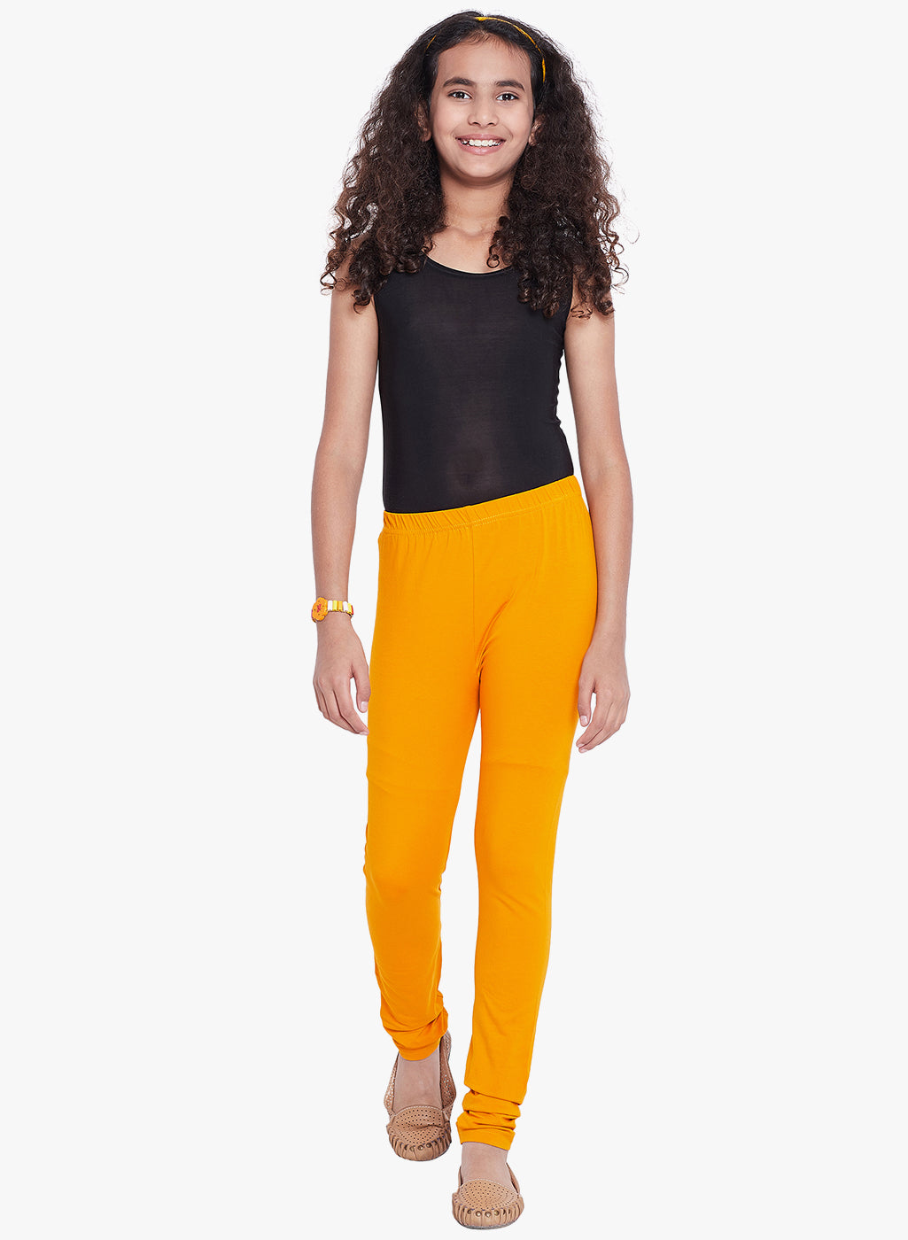 Girls yellow clearance leggins