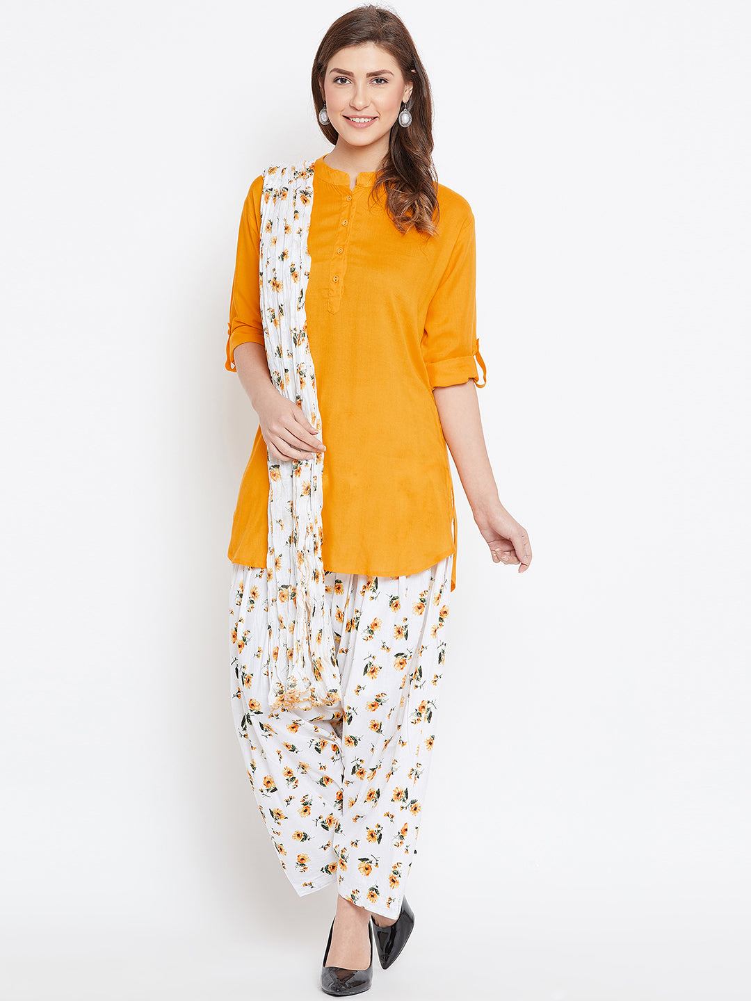 Yellow Blossom Patiala Set