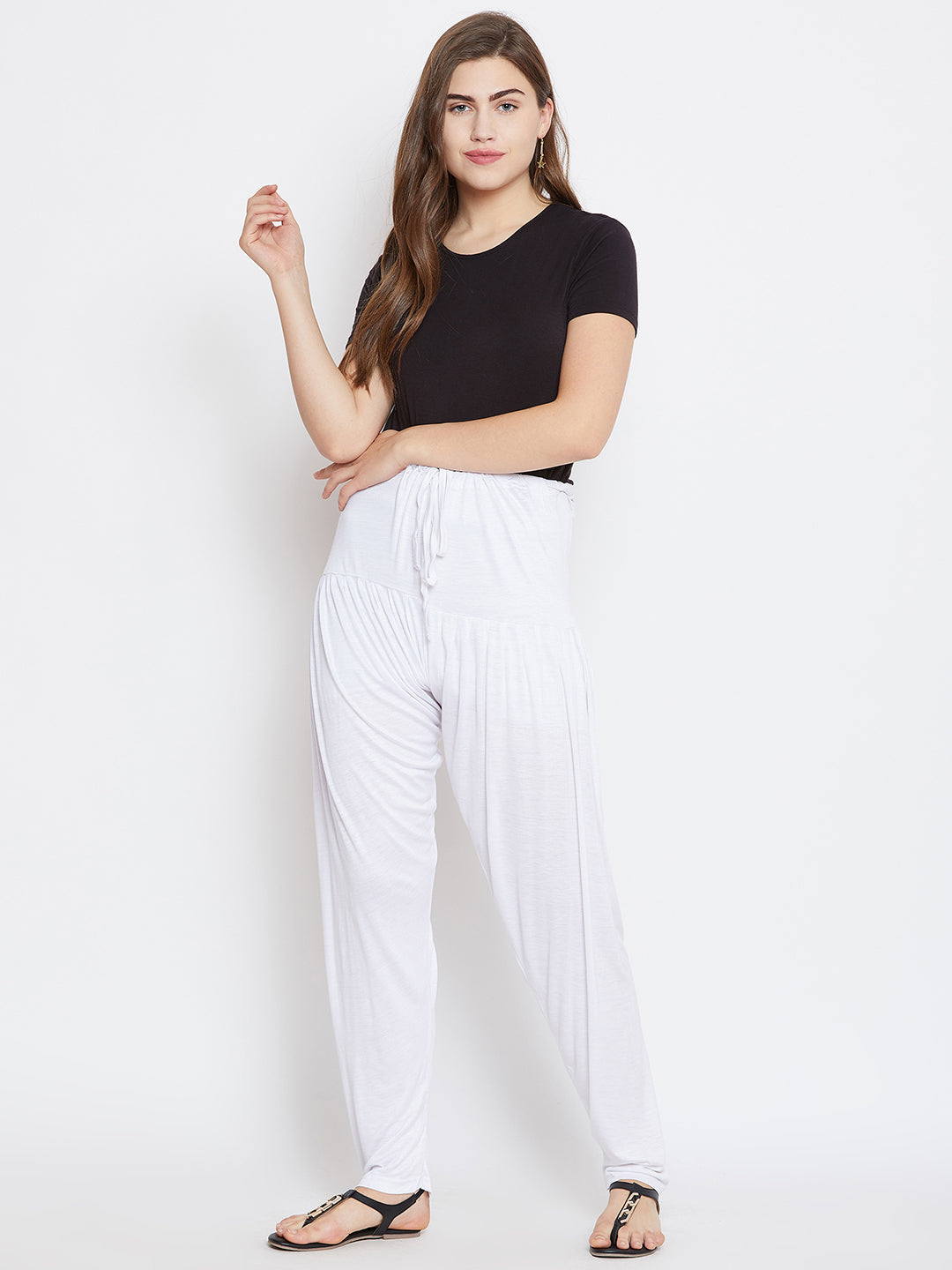 Pure White Plain Viscose Patiala