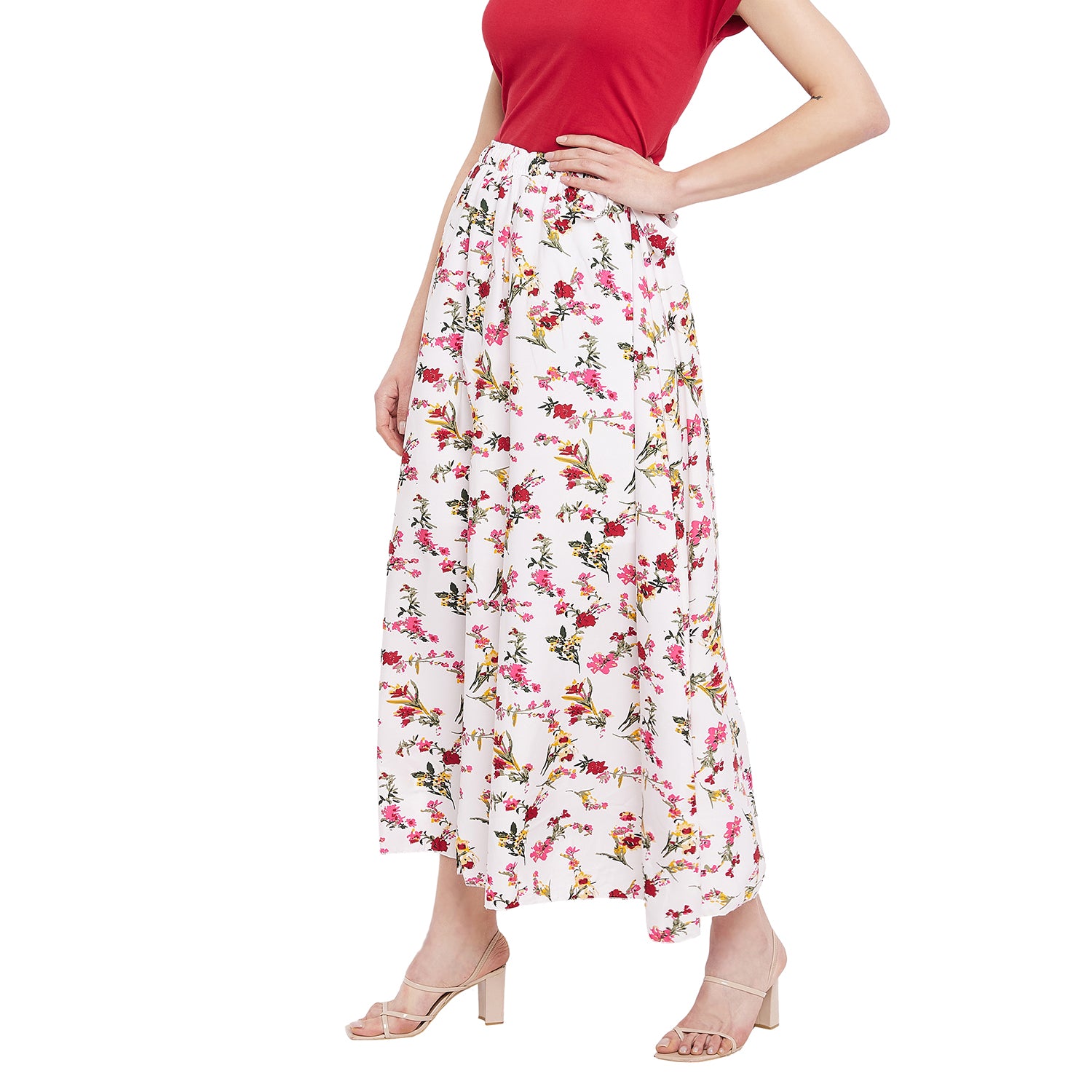 Mixed Floral Skirt