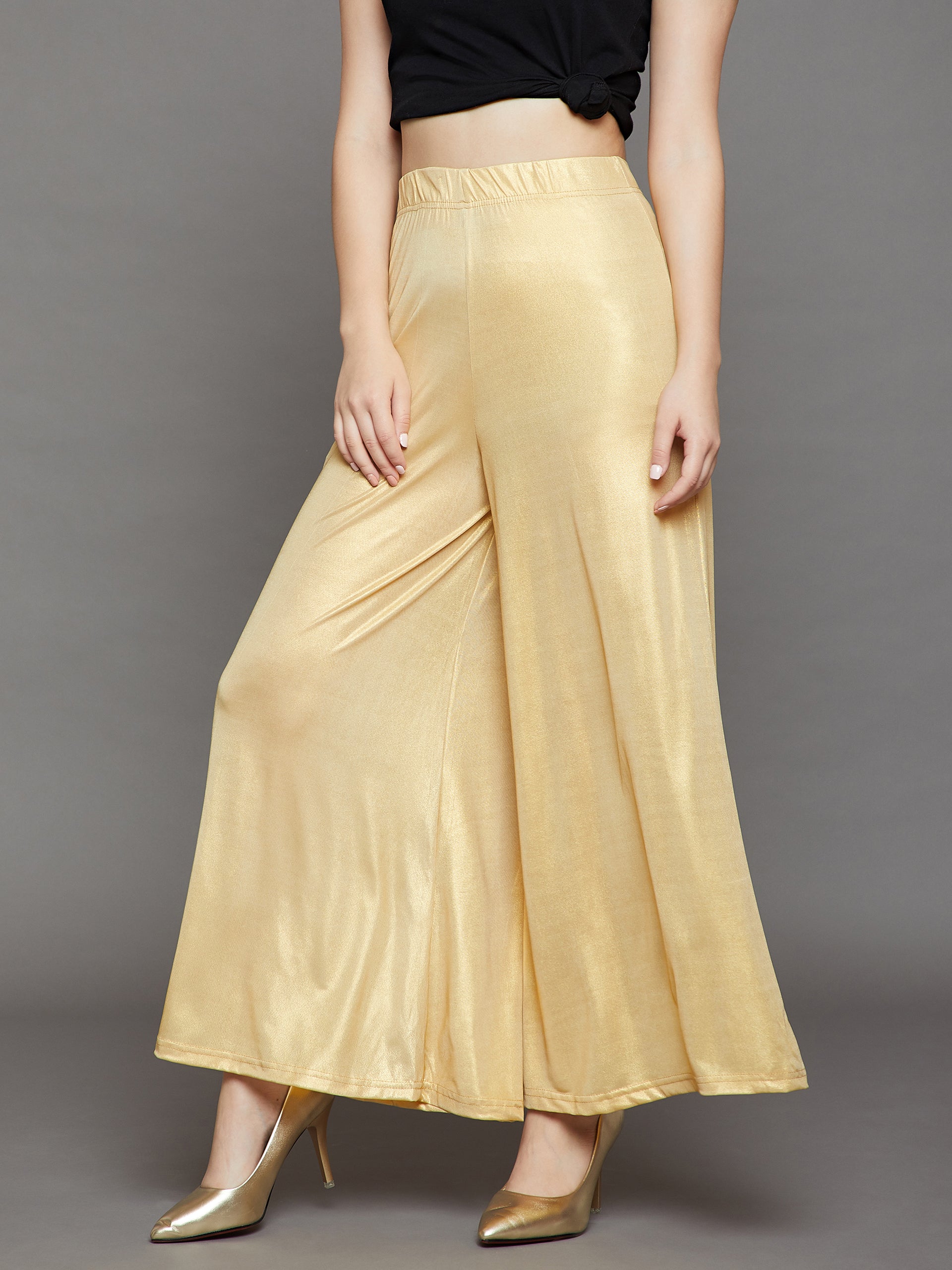Light Gold Shimmer Palazzo