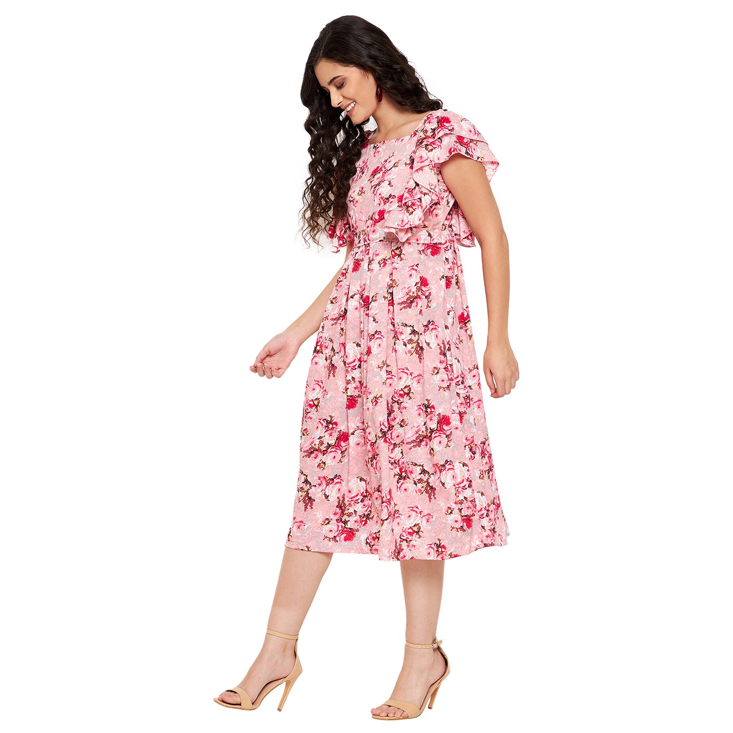 Ruffle Rosie Floral Dress