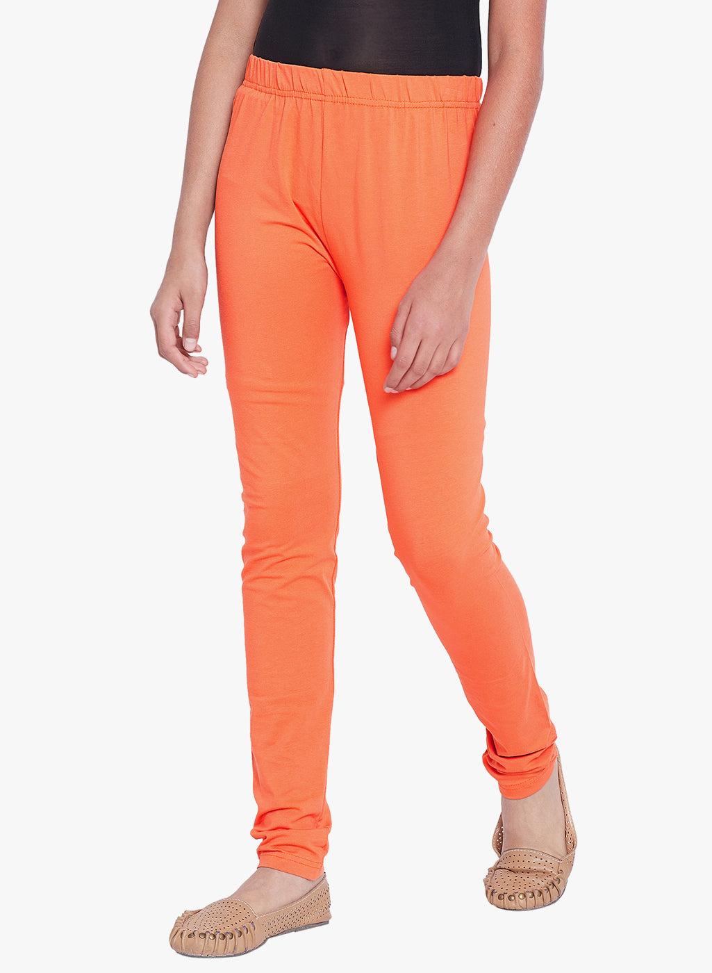 Orange Colour Leggings