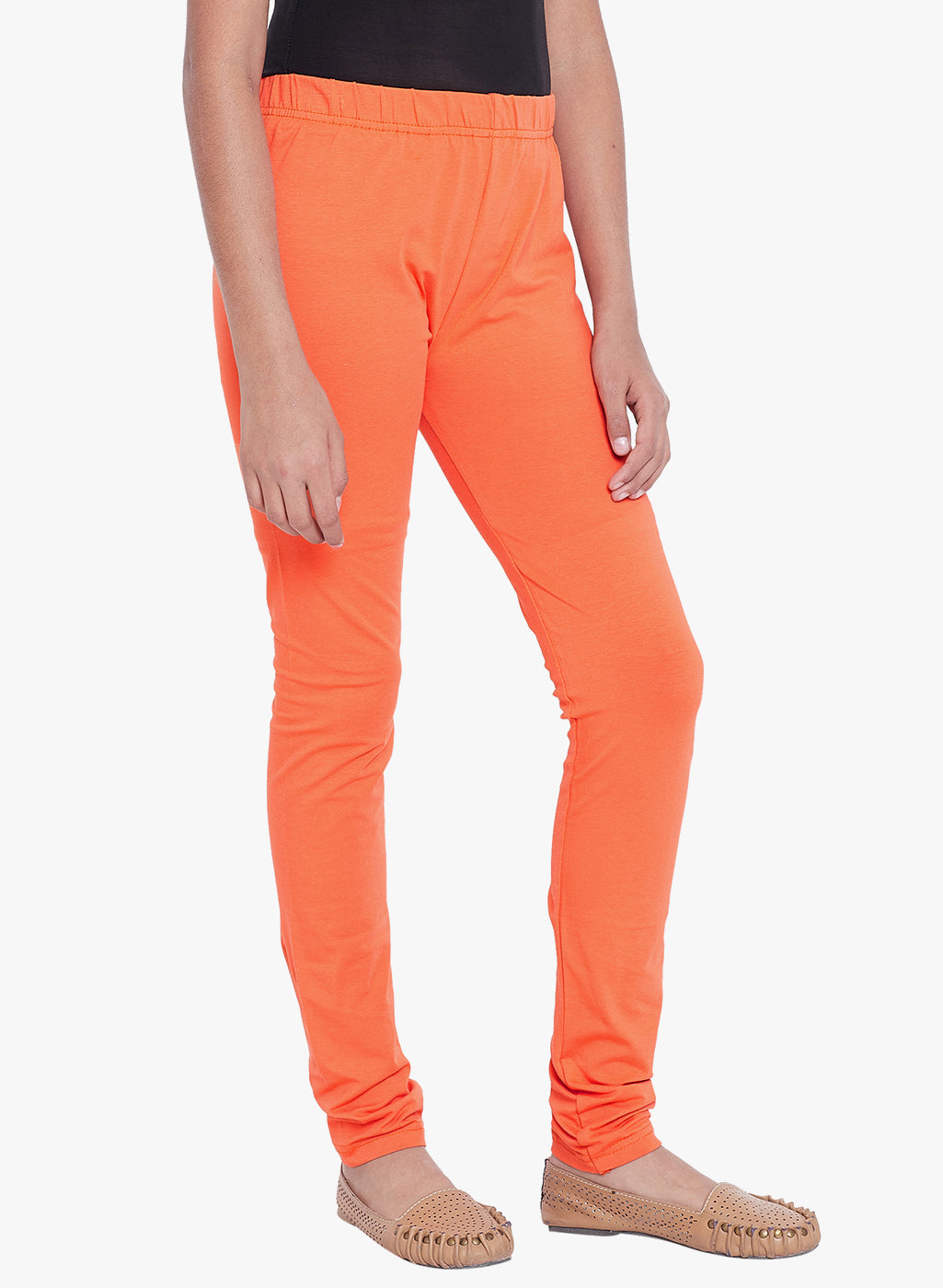 Orange Colour Leggings