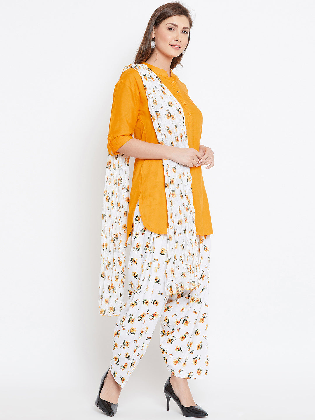 Yellow Blossom Patiala Set