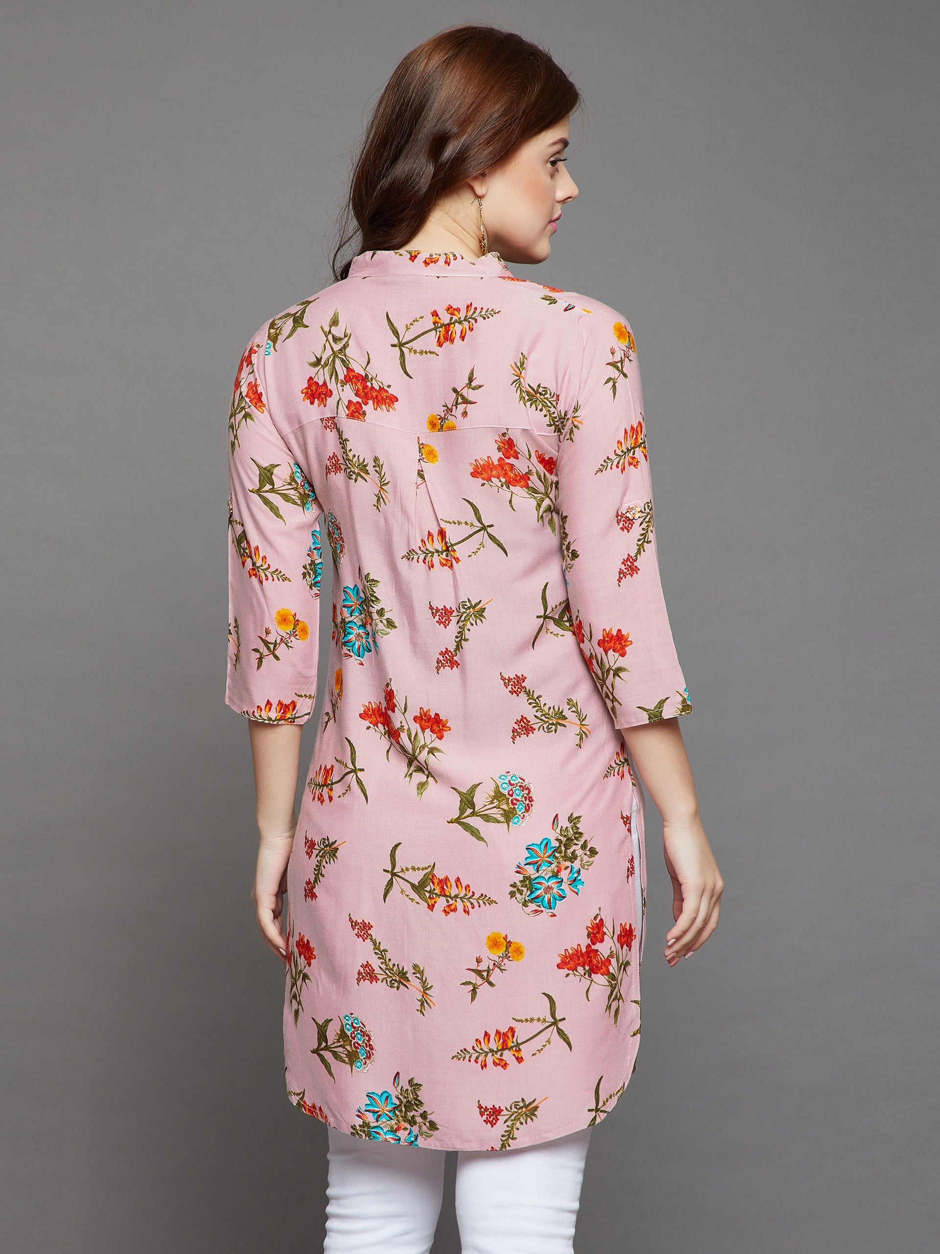 Vintage Floral Printed Kurti