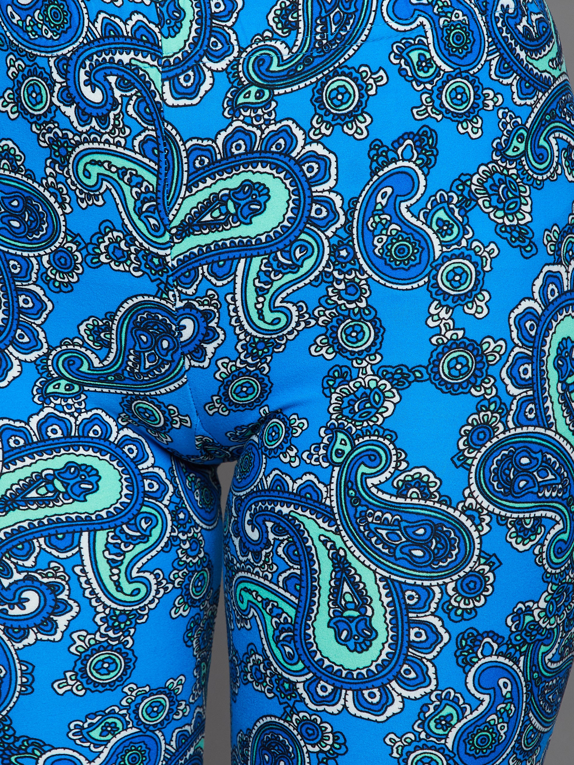 Sky Blue Printed Legging