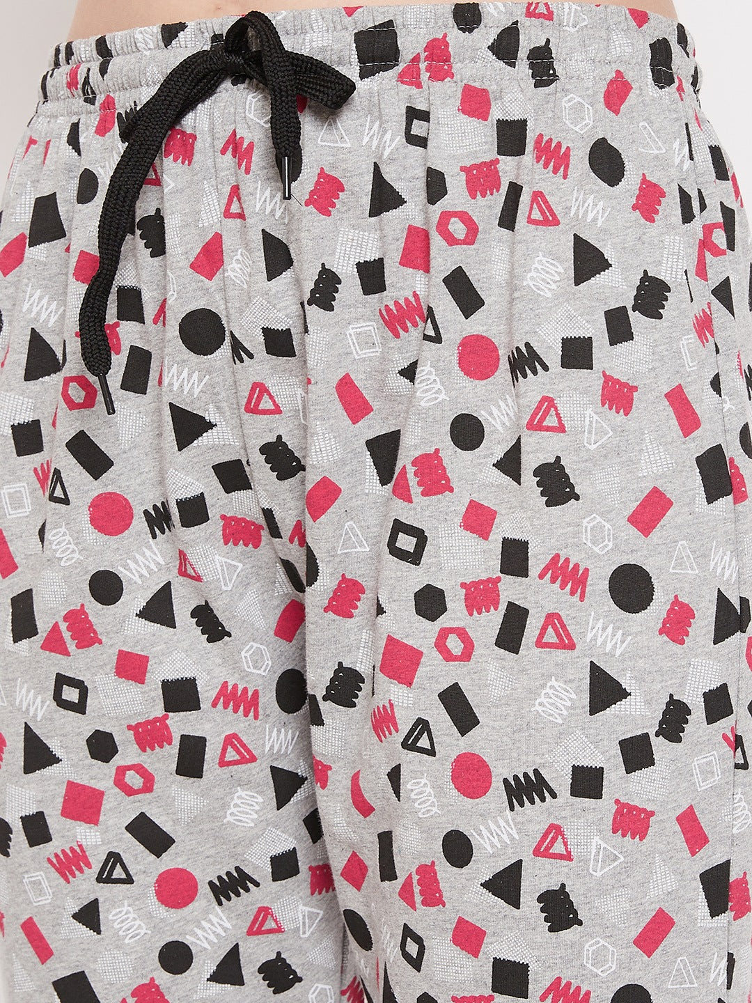 Women's Geometric Shapes Printed Pajama