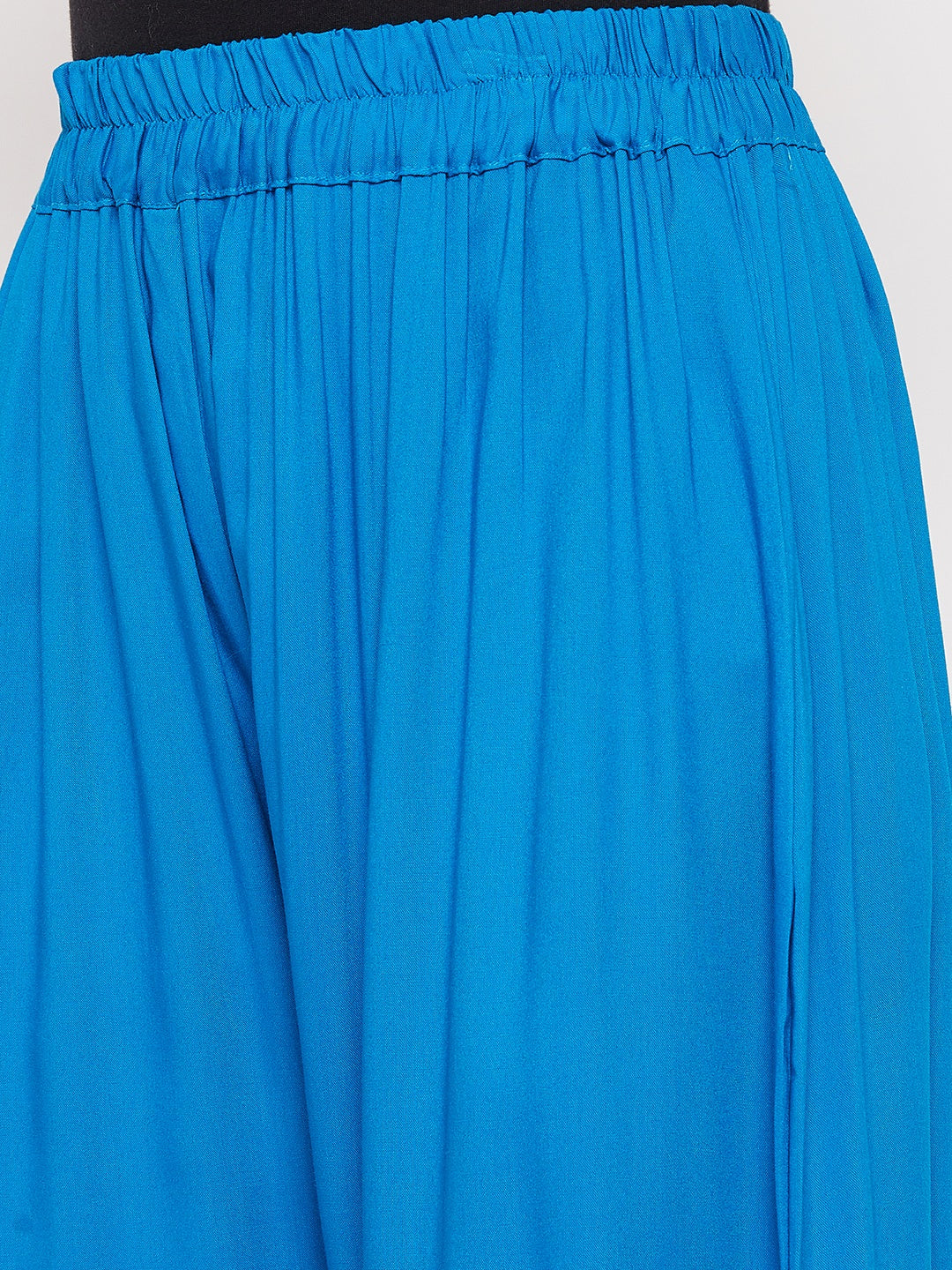 Sky Blue Plain Rayon Palazzo