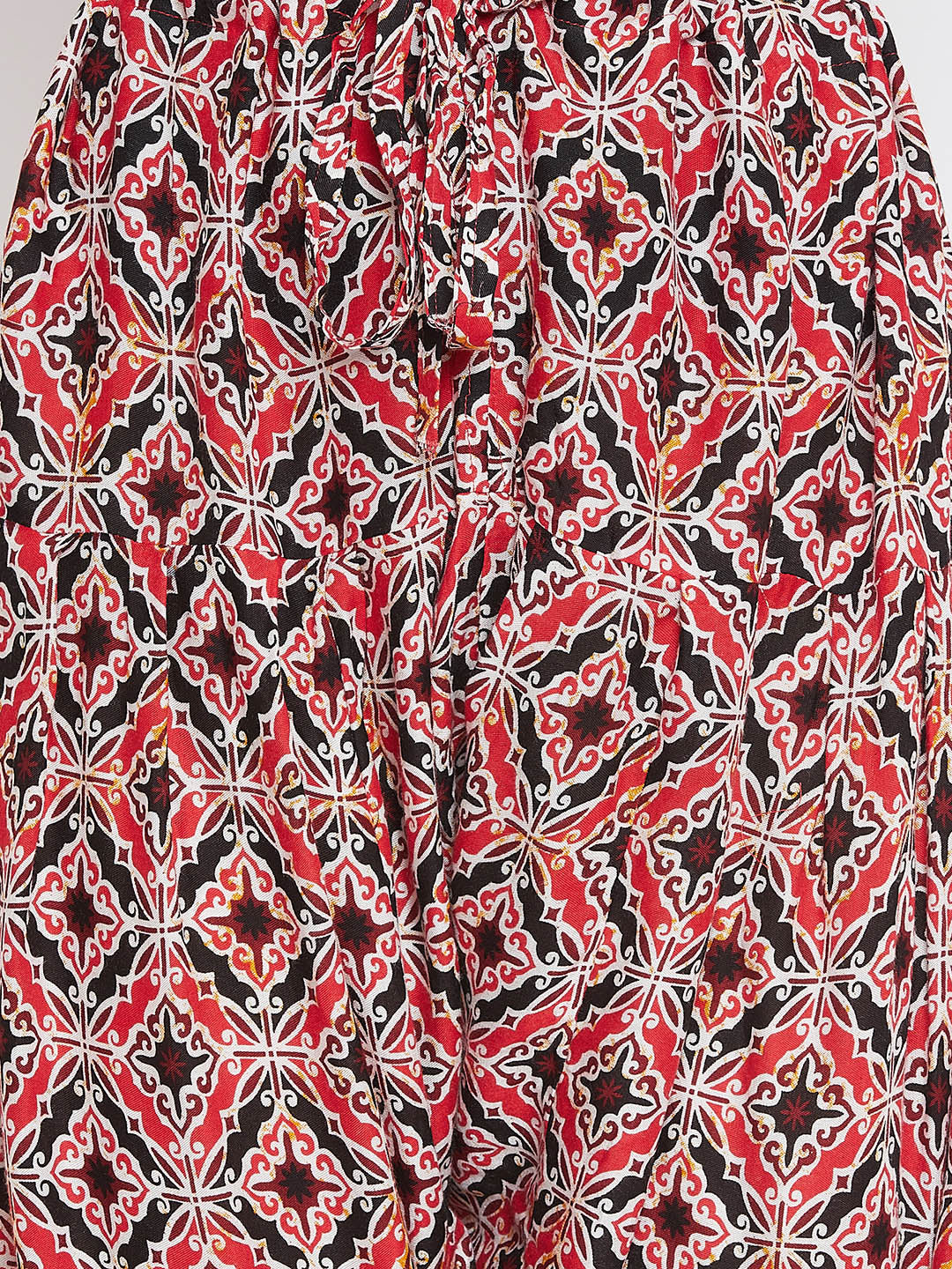 Block floral Print Rayon Printed Patiala with Dupatta