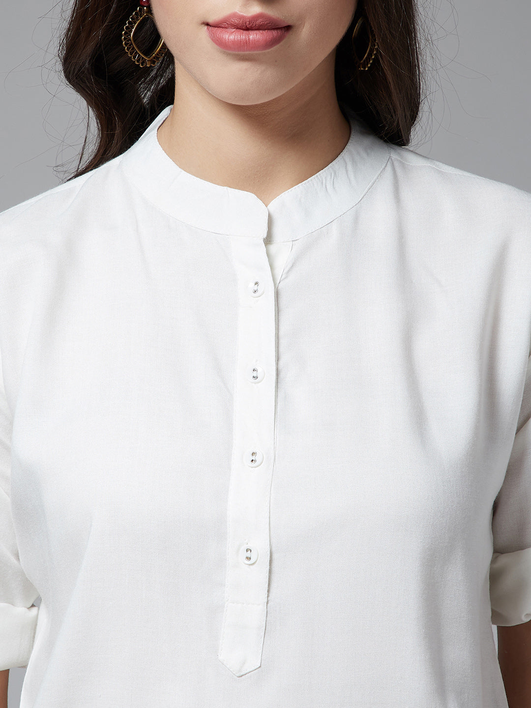 Bakara Leaf Patiala with White Kurti Set