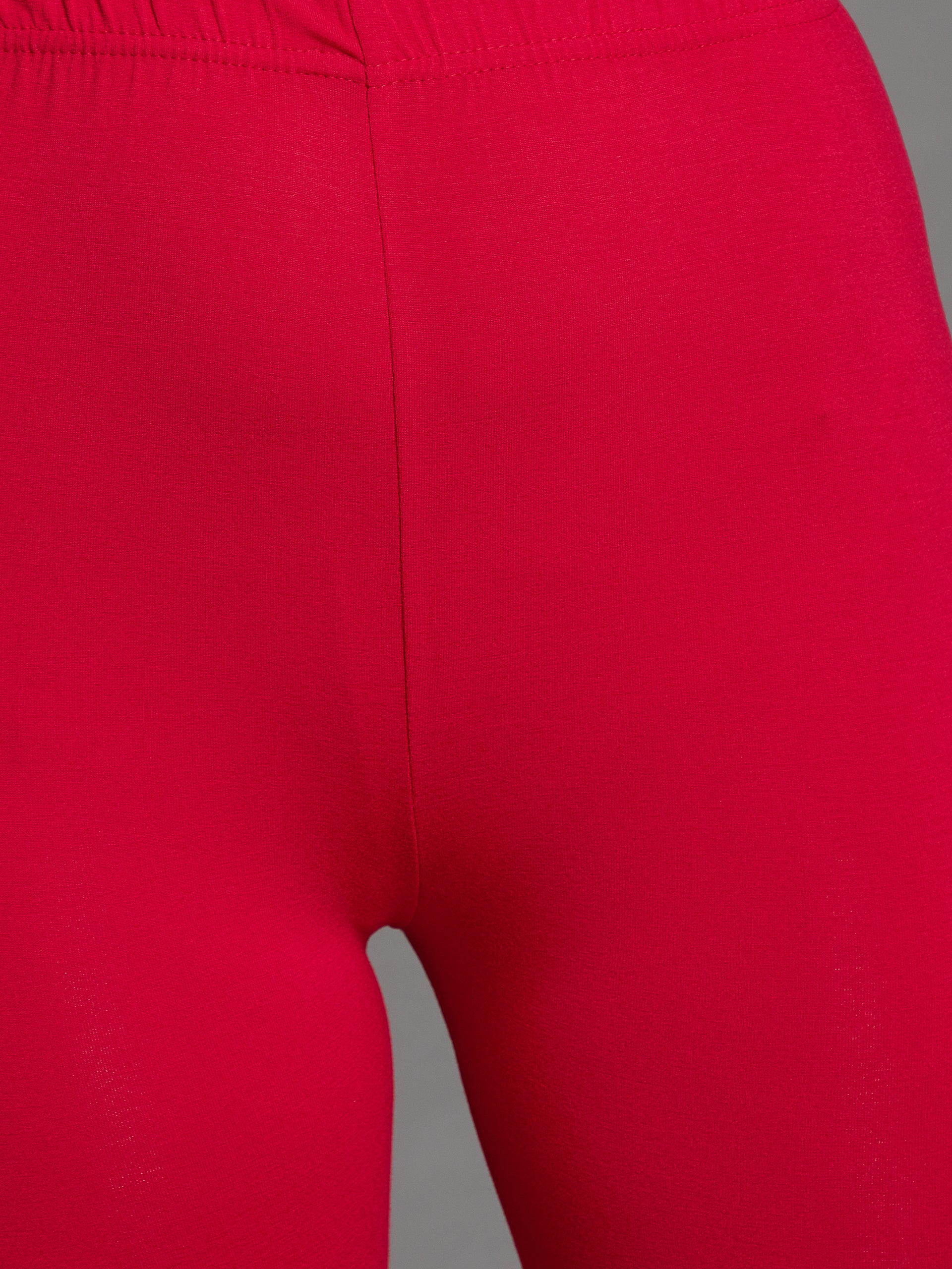 Apple Red Viscose Chudidar Leggings