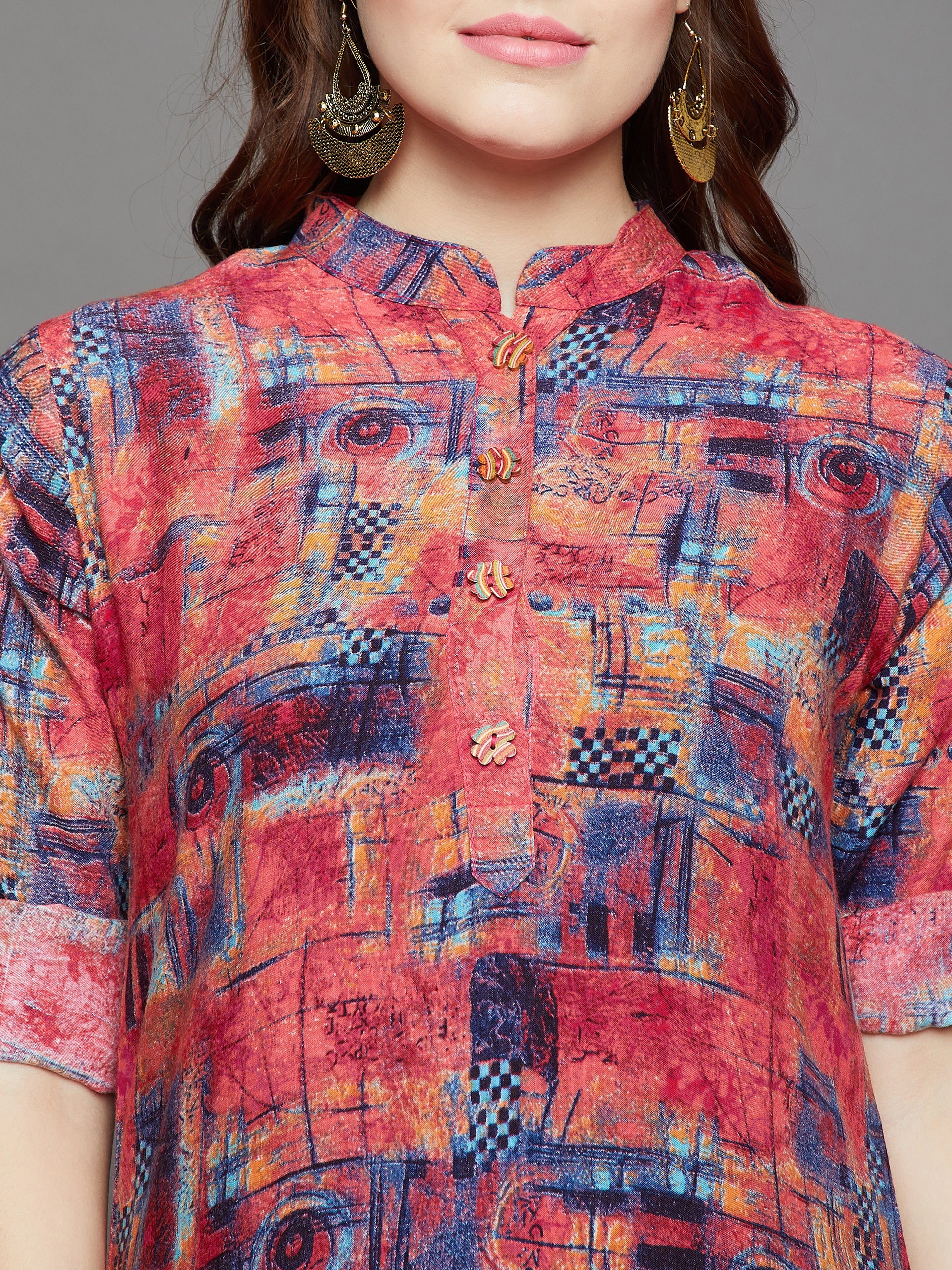 Abstract Printed Kurti