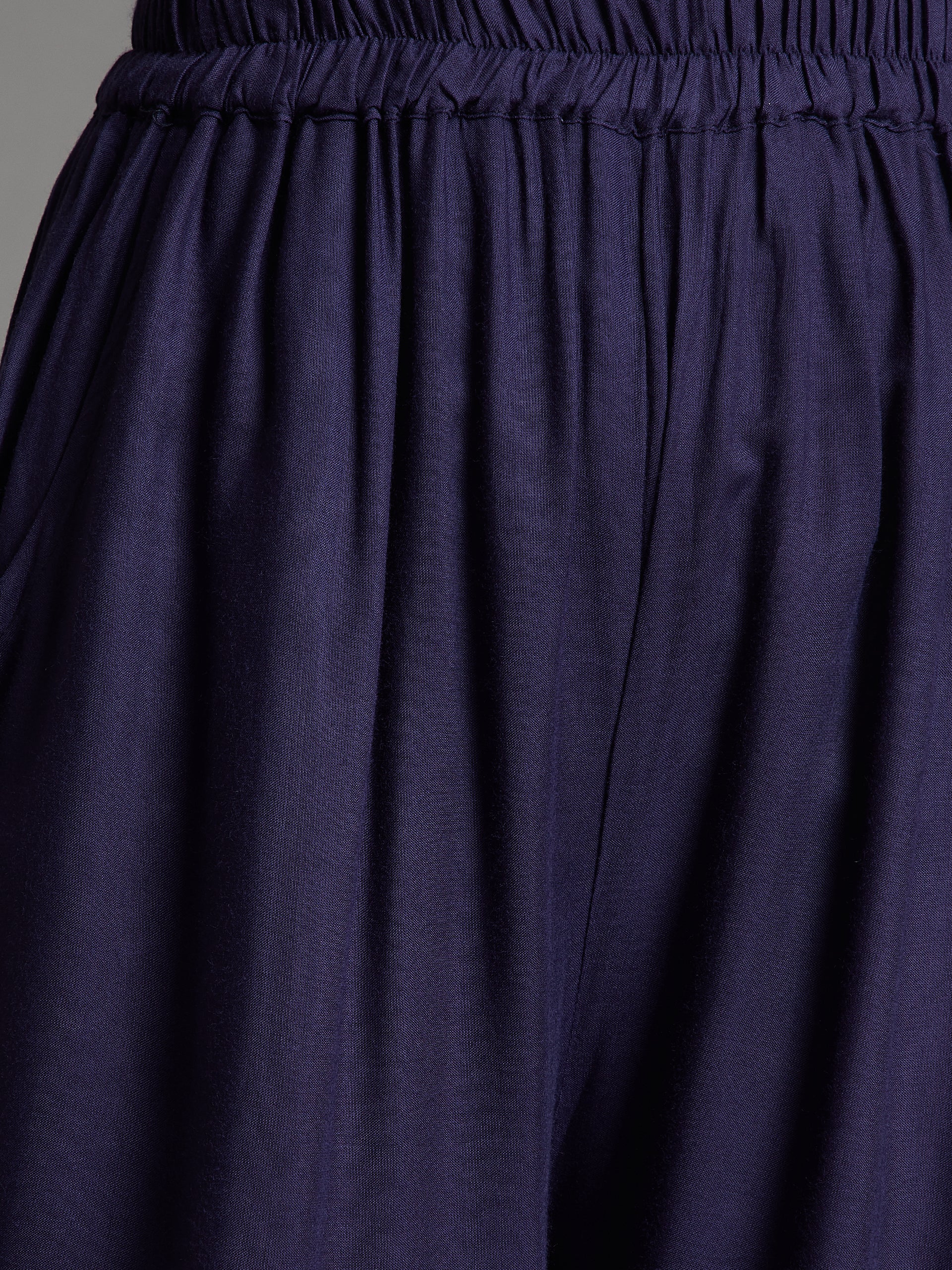 Navy Blue Embroidery Palazzo