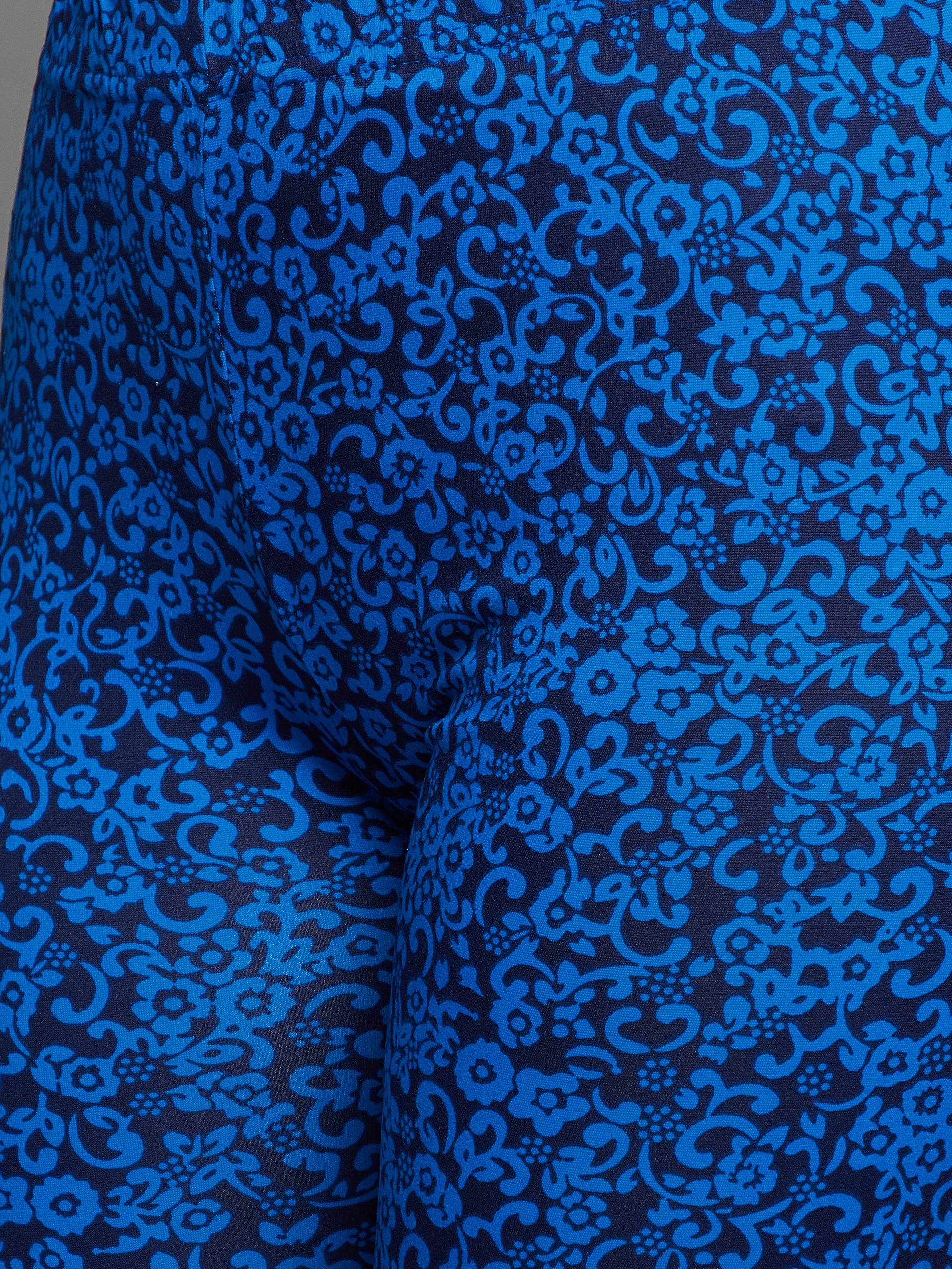 Blue Printed Legging