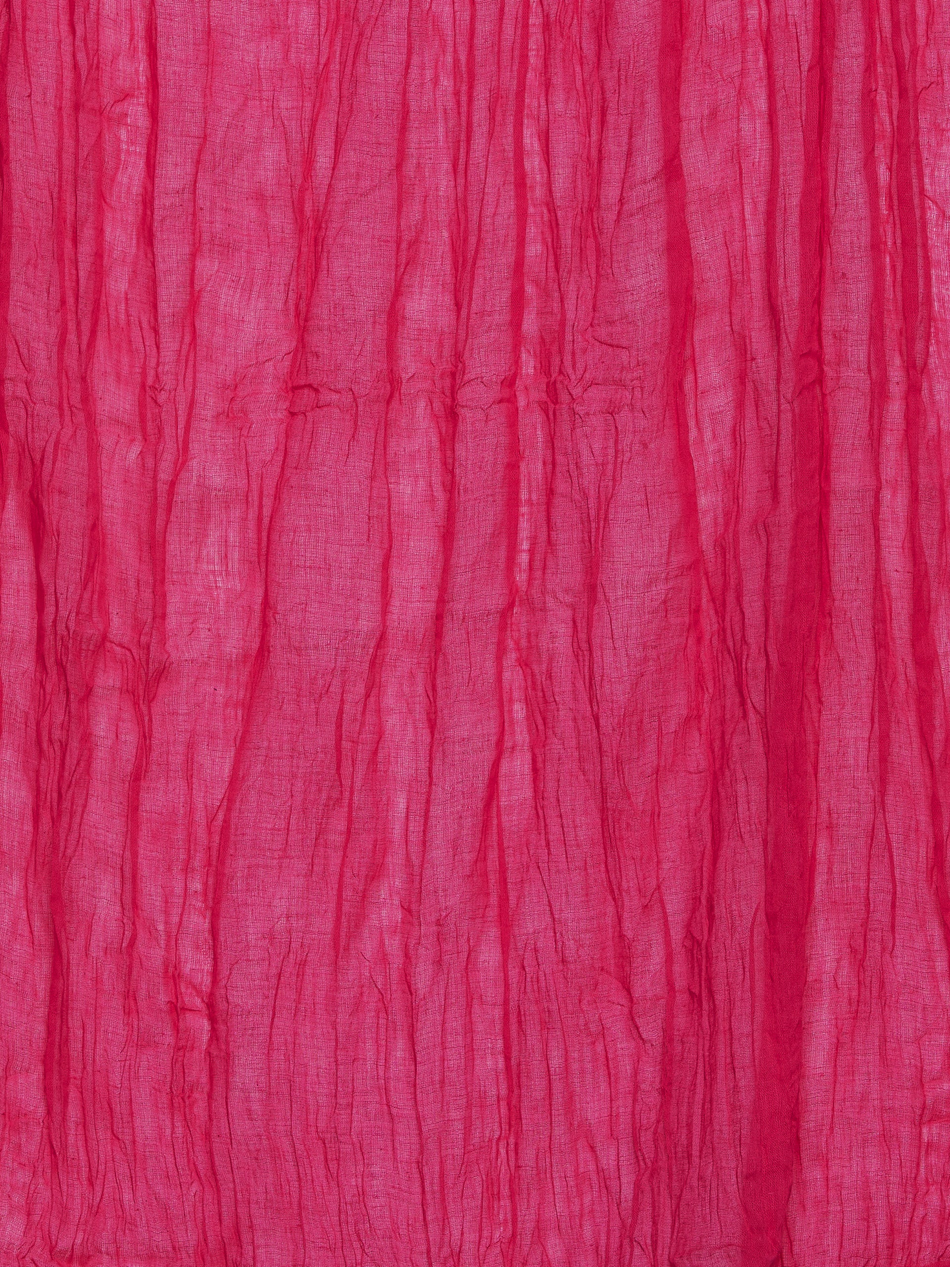 Rani Pink Cotton Plain Patiala with Dupatta