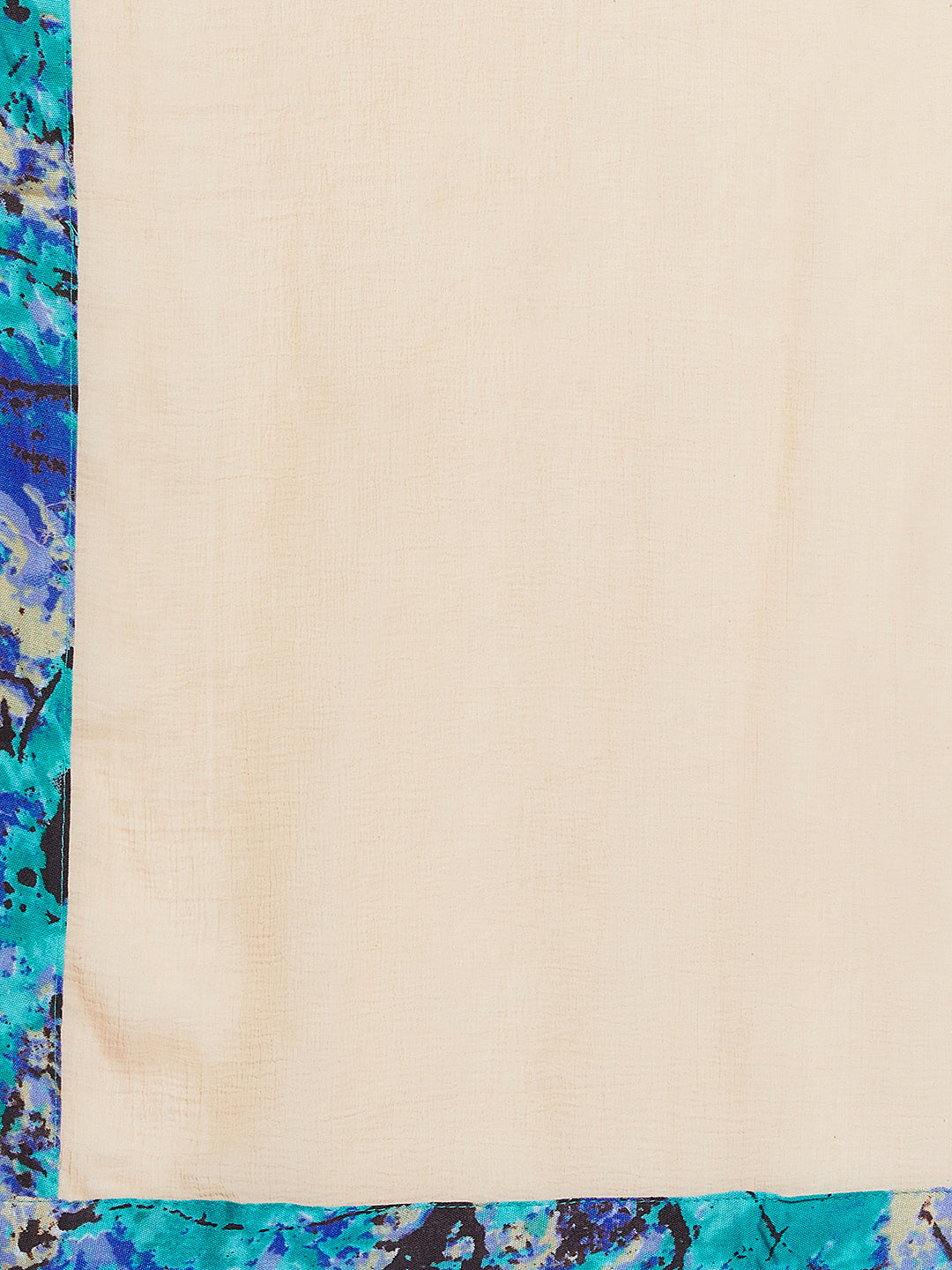 Blue Abstract Print Rayon Patiala with Dupatta