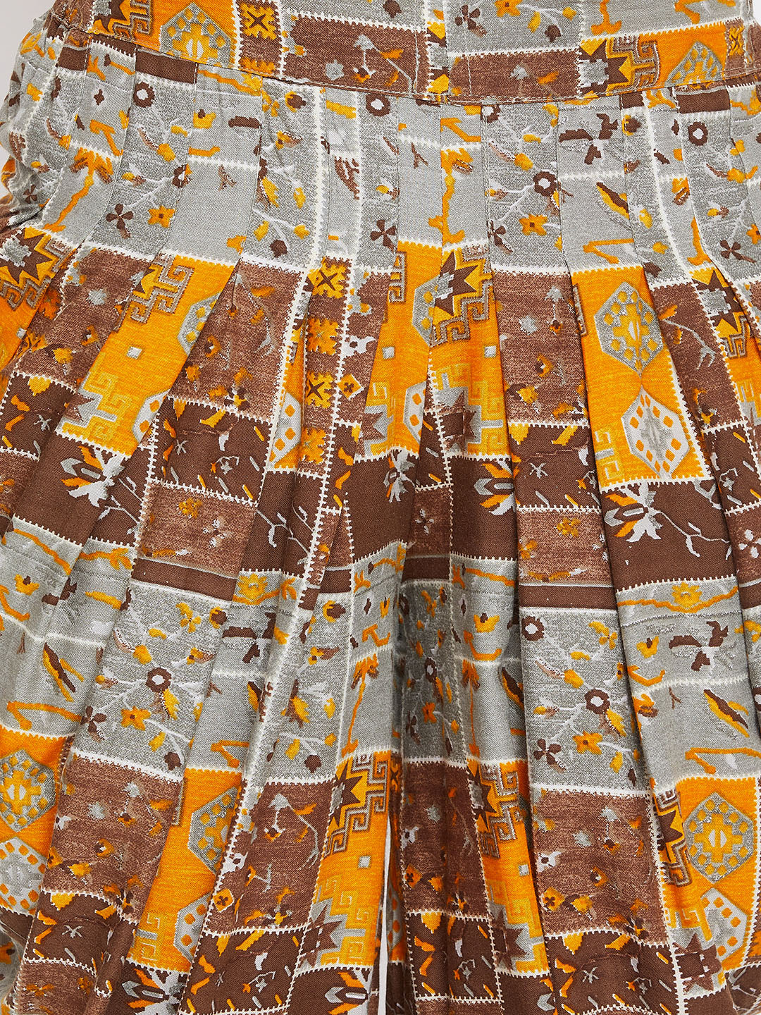 Skin kurti With Box Print Dhoti