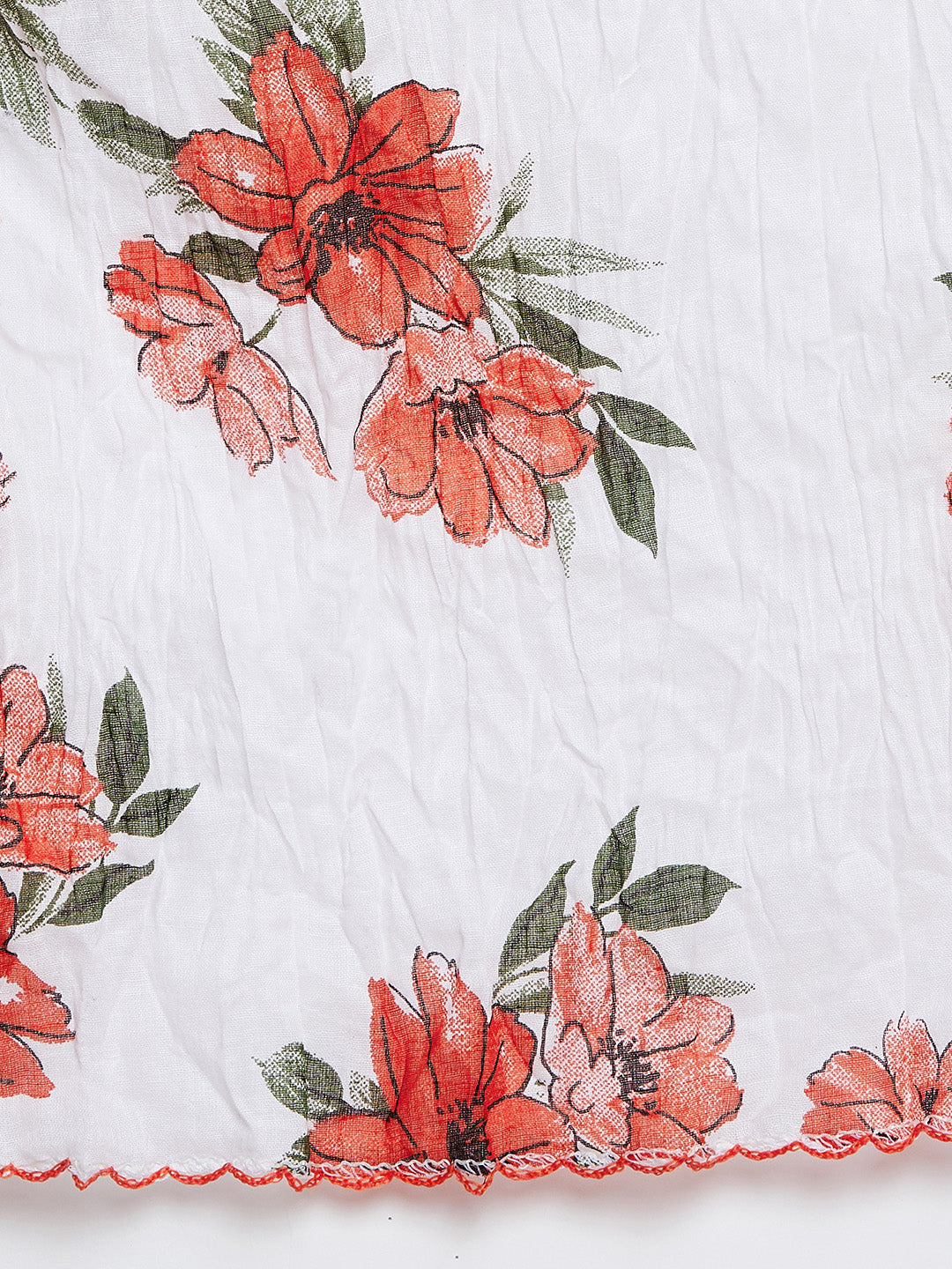 Floral Patiala with Peach Kurti Set
